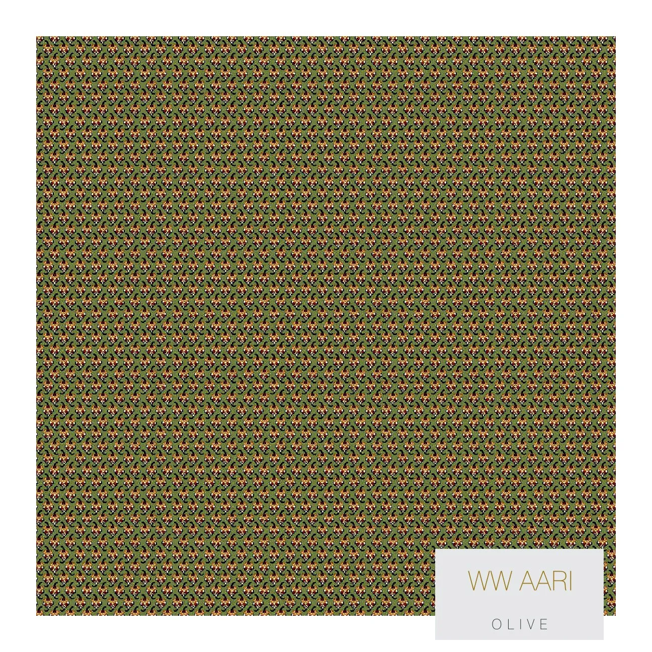 Divine Wilton Aari Carpet Roll - Olive