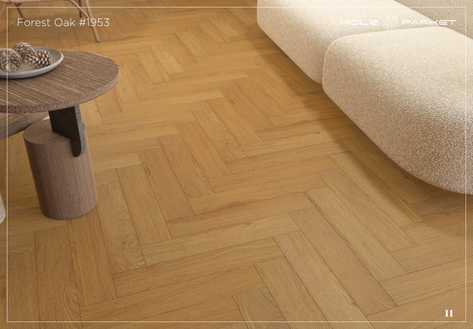 Kaara Lamiwood 8mm Herringbone Flooring – Forest Oak #1953