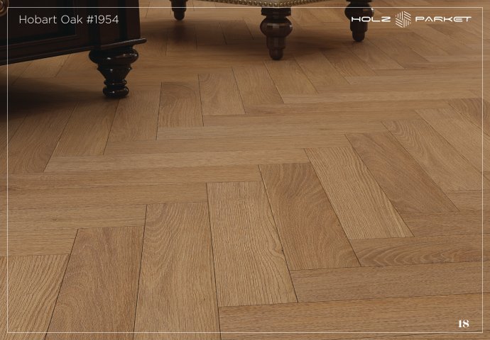 Kaara Lamiwood 8mm Herringbone Flooring – Hobart Oak #1954