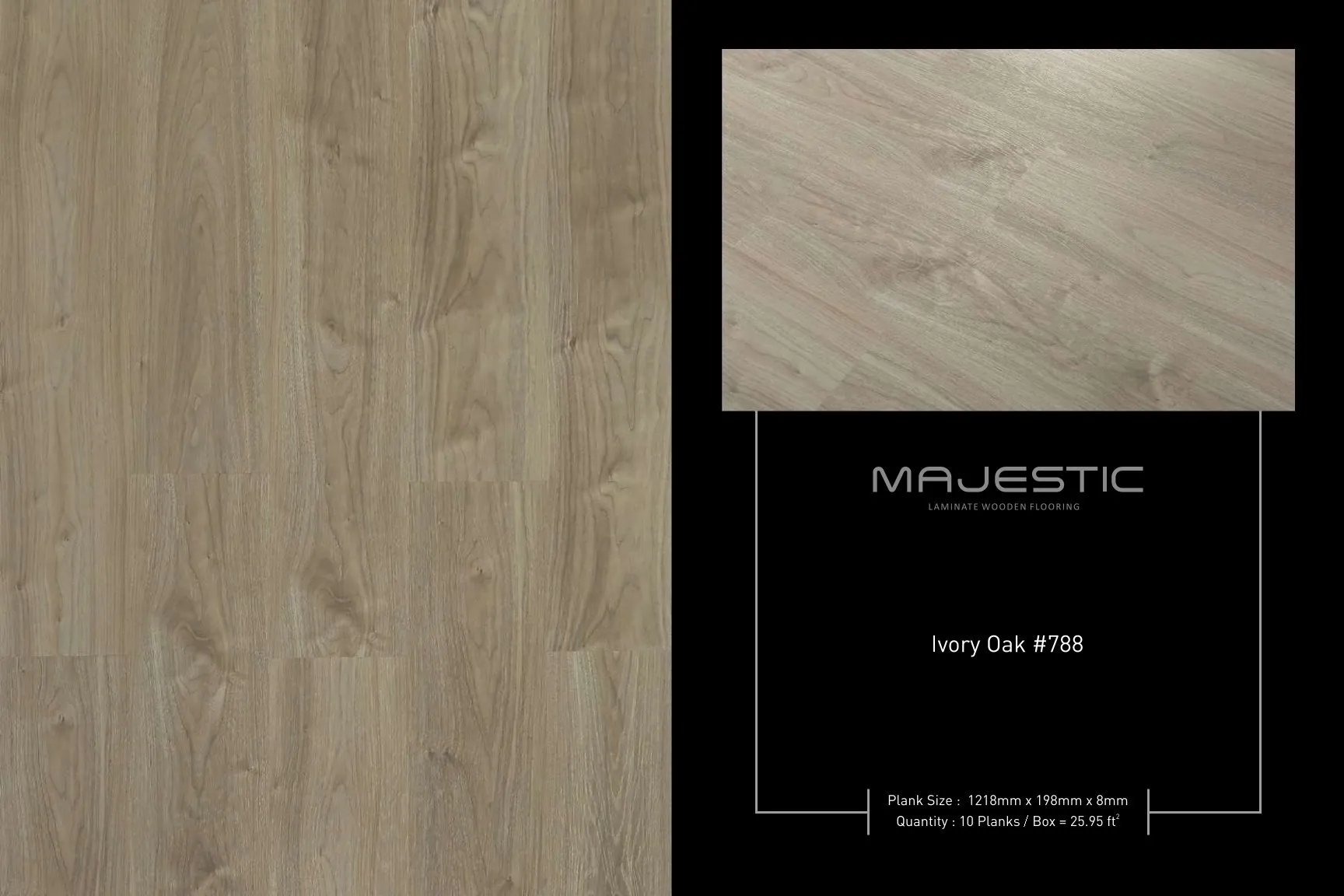 Ivory Oak #788 Majestic Lamiwood Laminate Flooring