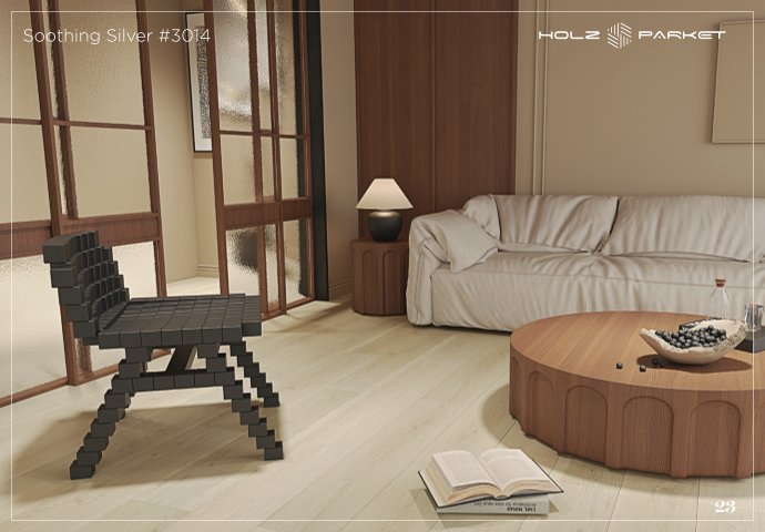 Soothing Silver #3014 Panorama Lamiwood Laminate Flooring
