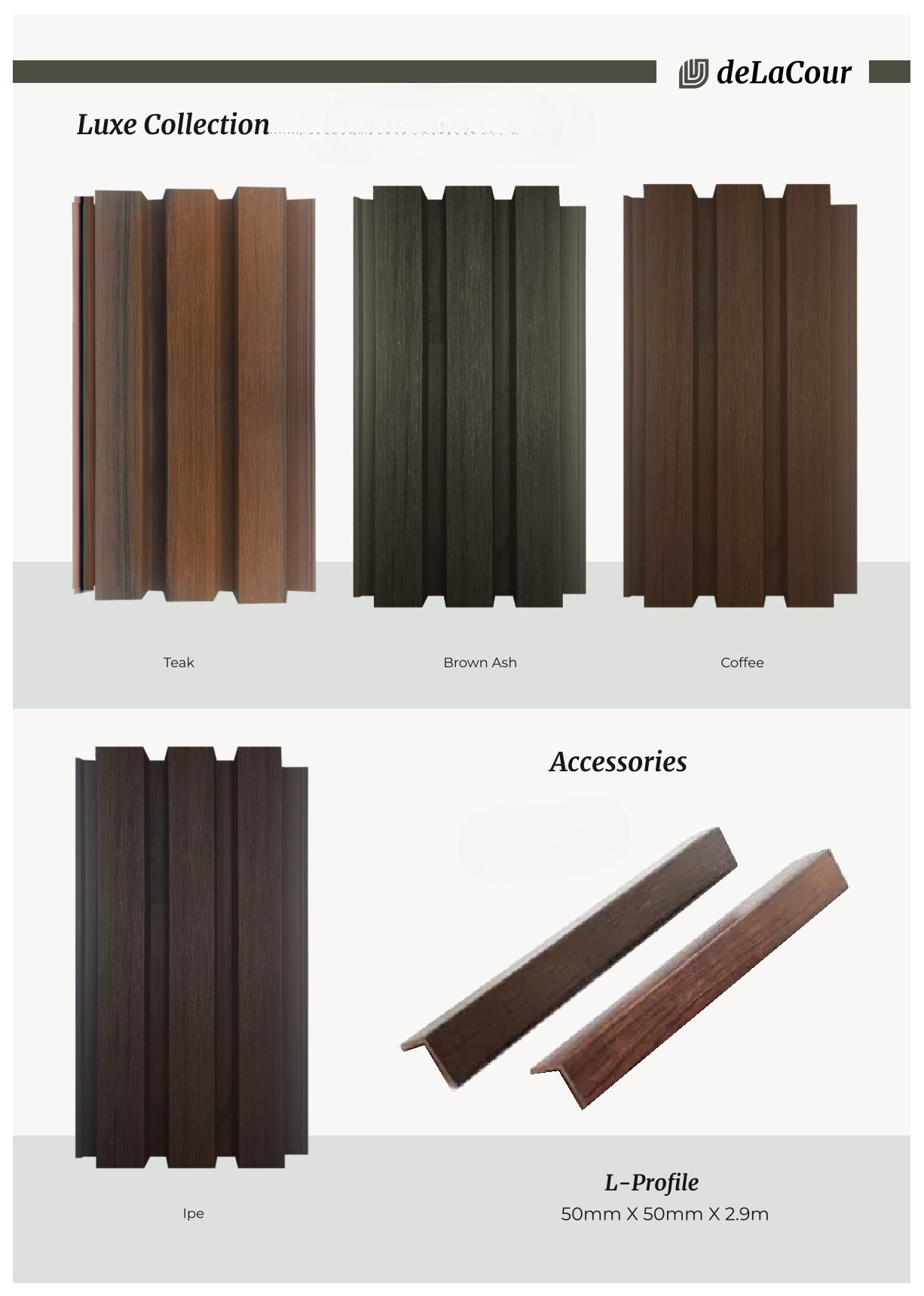 WPC Wall Cladding Panels – 219mm x 26mm x 2900mm