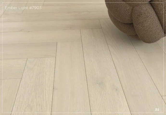 EMBER LIGHT #7903 HB Intrigue 8MM Laminate Wood Flooring