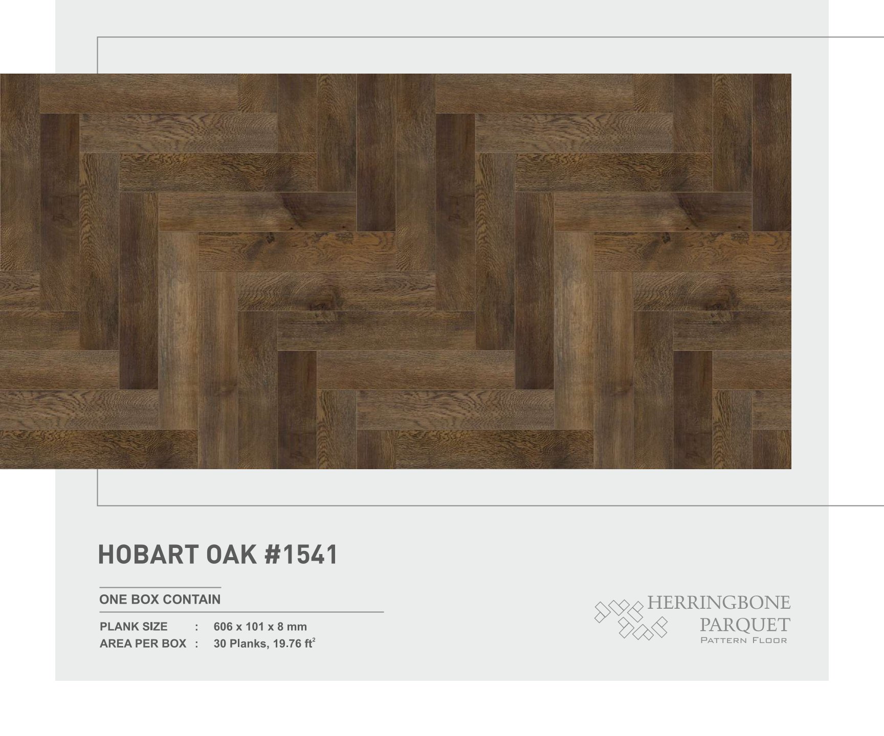 Defloors Herringbone Hobart Oak 8MM – Elegant Flooring