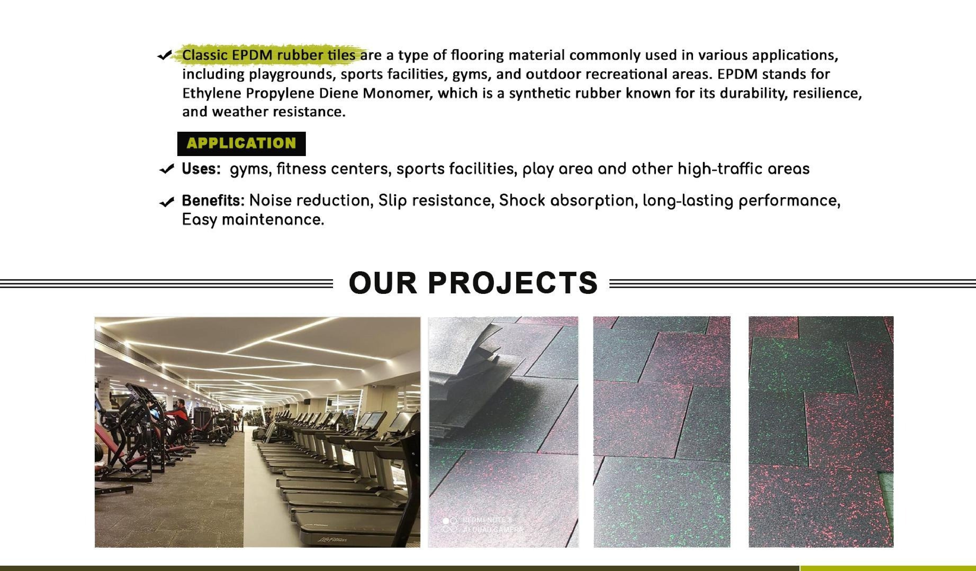 Classic EPDM Rubber Gym Tiles (10mm-50mm)