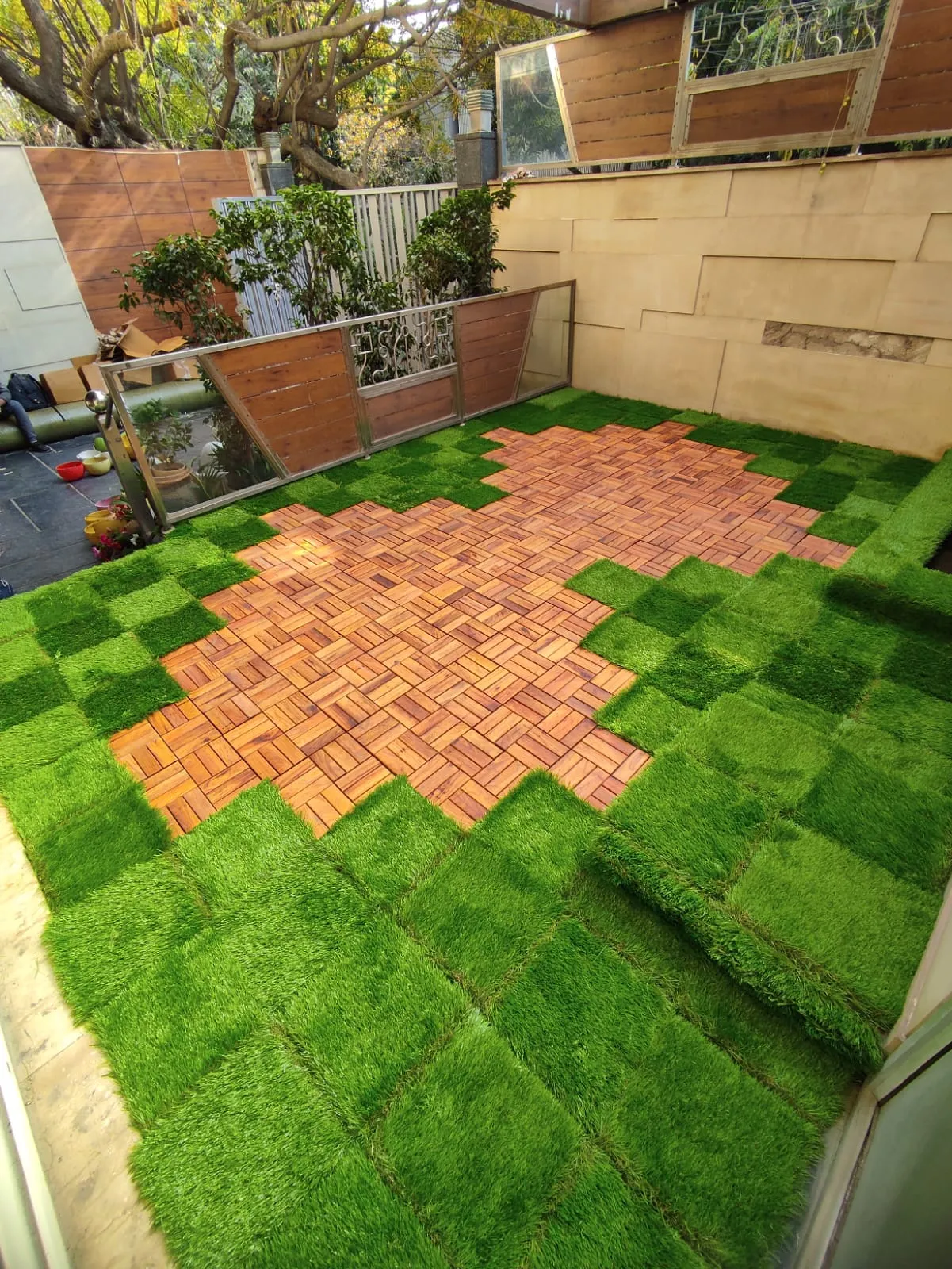 IPE Tile and Grass