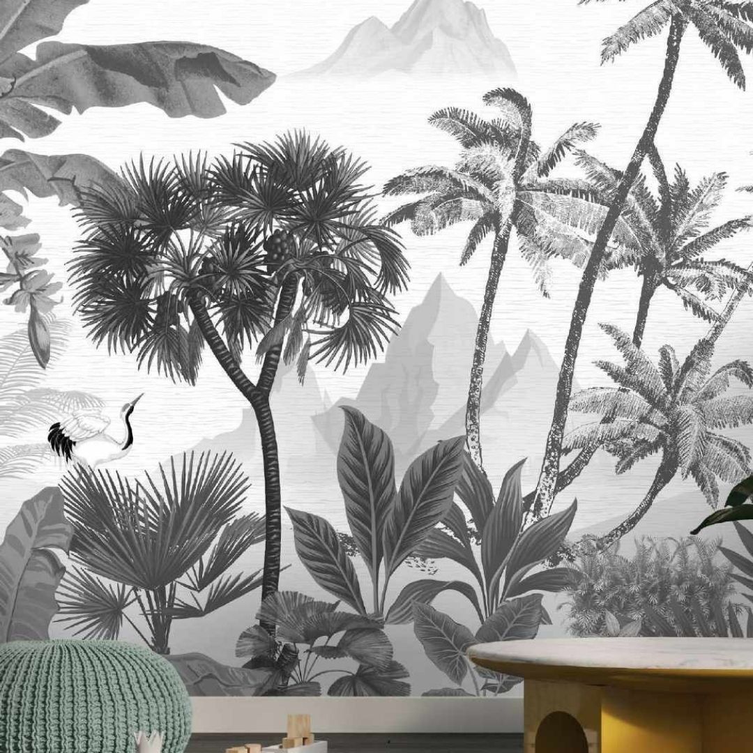 Tropical Breeze Custom Wallpaper - Exquisite Tropical Designs