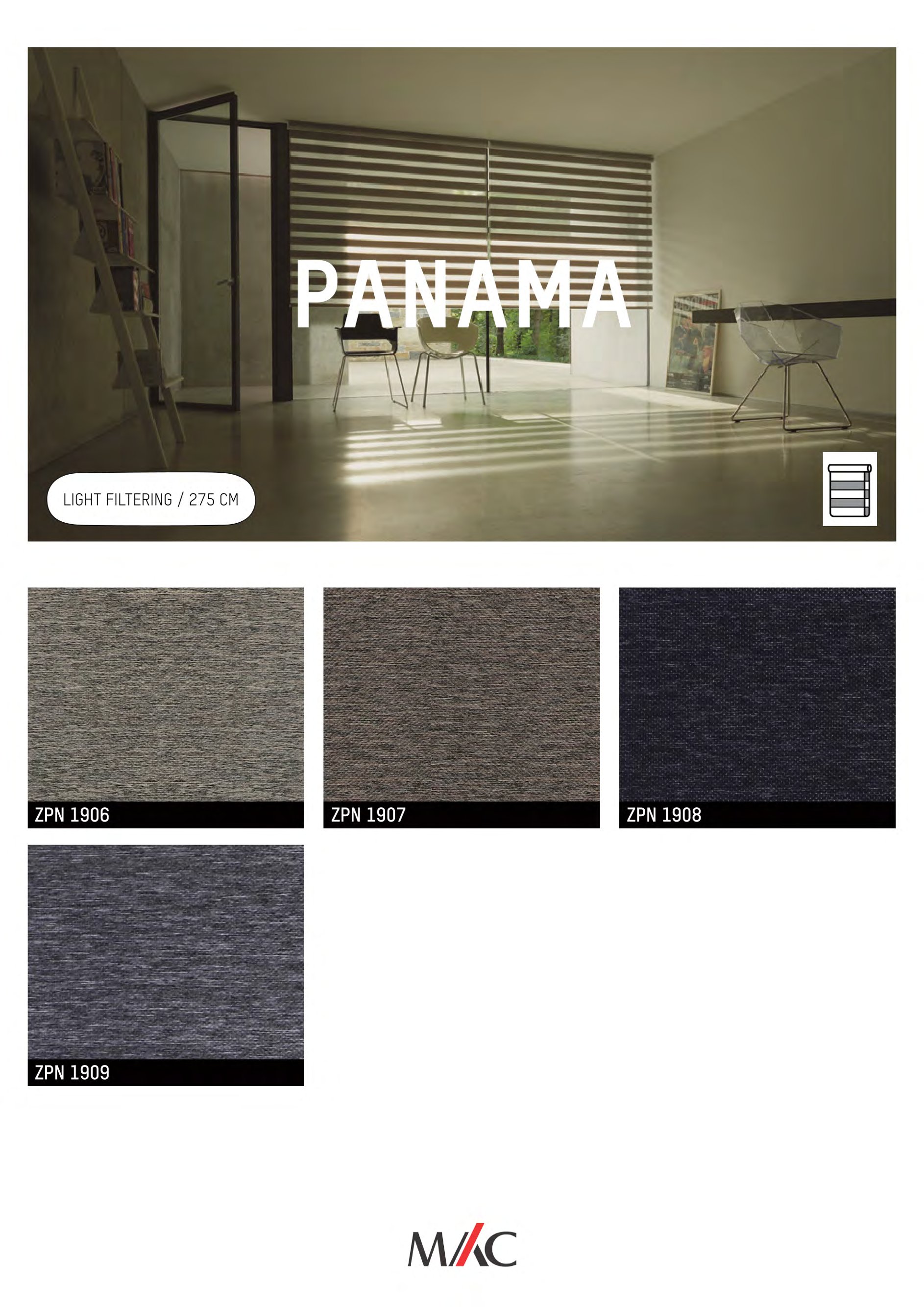 Mac Zebrano Blinds PANAMA – Elegant Light Control