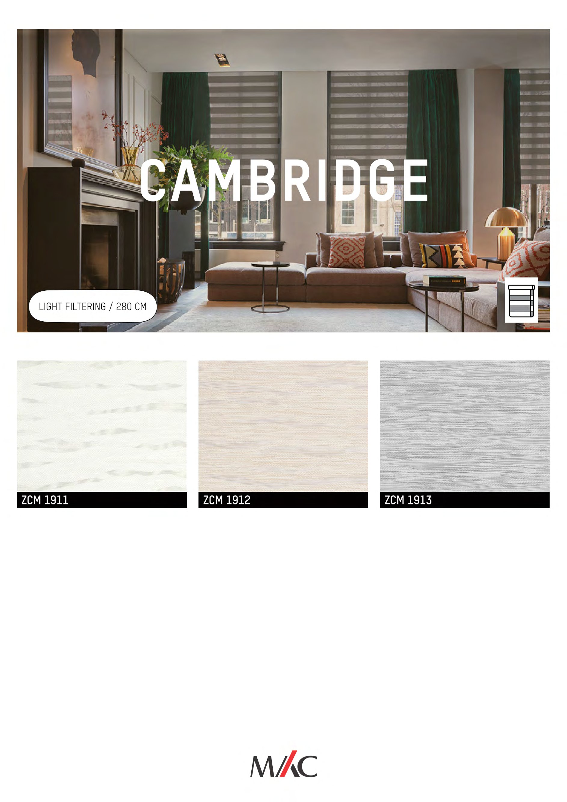 Mac Zebrano Blinds CAMBRIDGE – Elegant Light Control