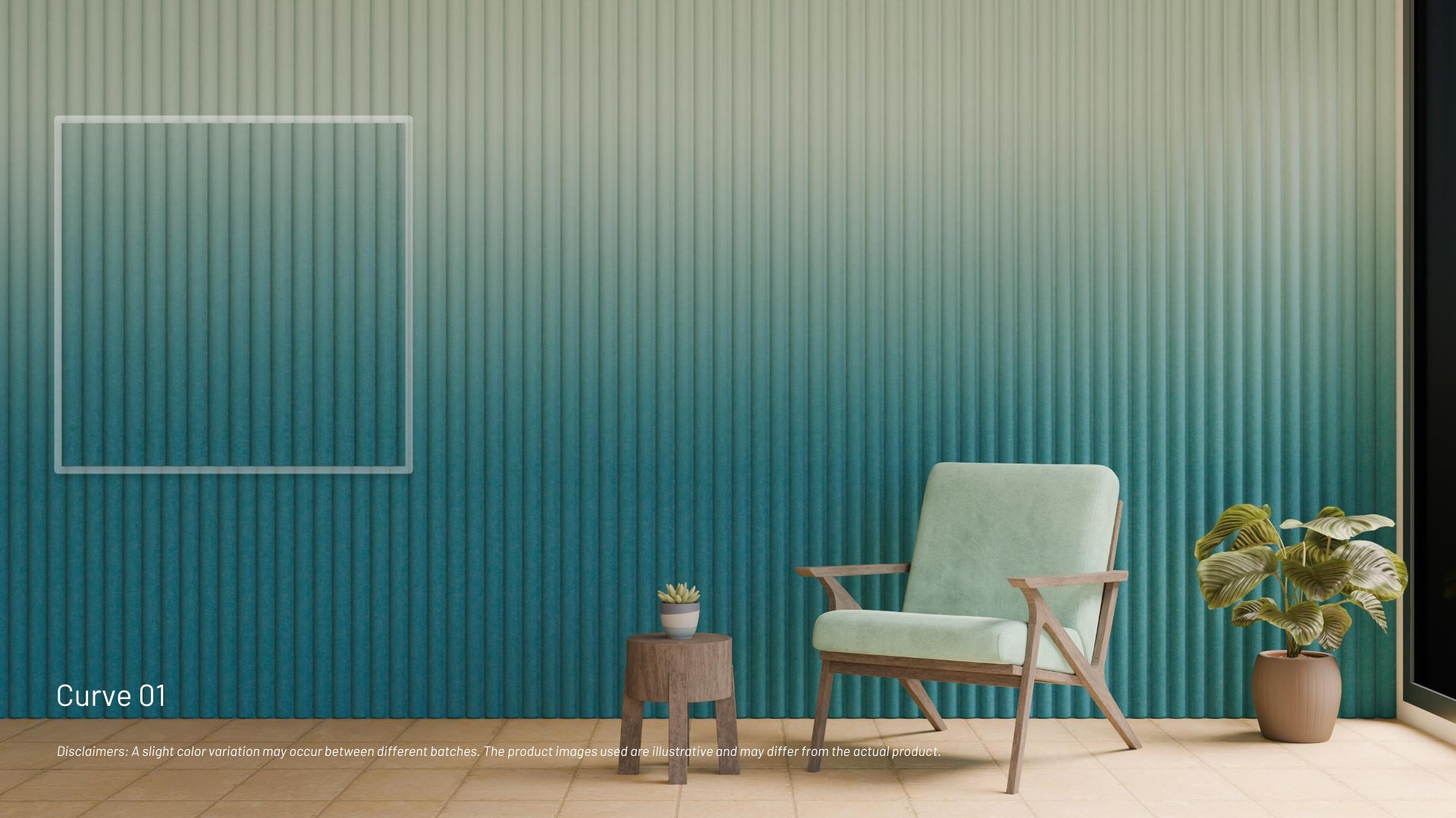 Curve 01-SolarBrite Embossed Fluted Panel – Durable & Stylish