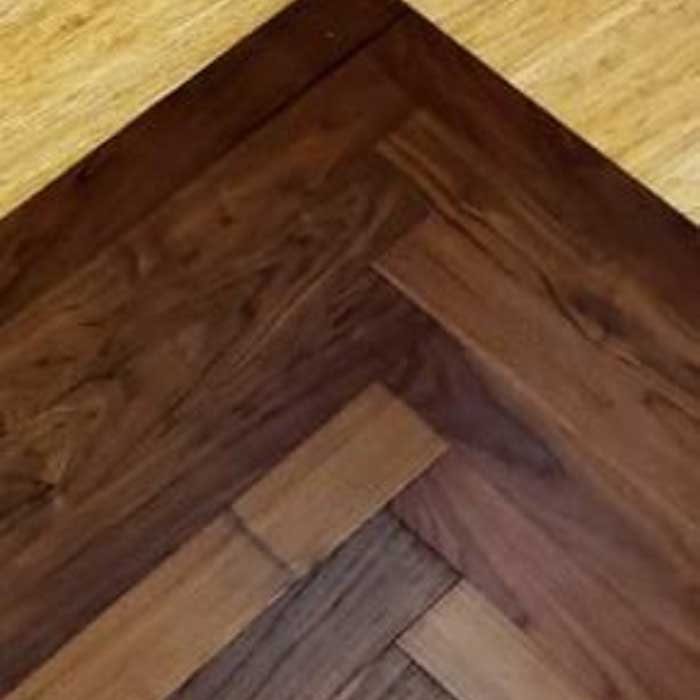 Wood Walk Herringbone Collection American-walnut