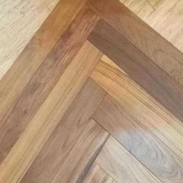 Wood Walk Herringbone Collection burma teak