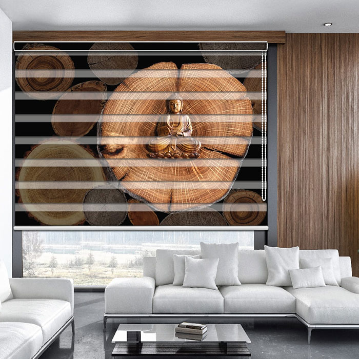 Spinn Decor Vol-1 SDM1523 | Customized Zebra Window Blind