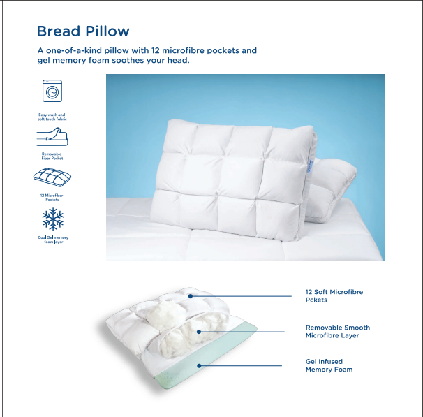 Nilkamal Dr Dreams- Bread Adjustable Pillow