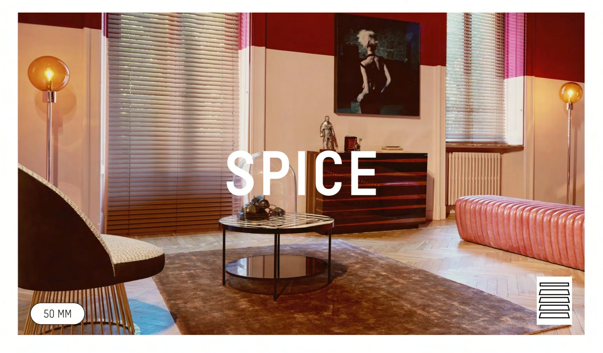 Mac Metal Venetian Blind - Spice 25mm Collection