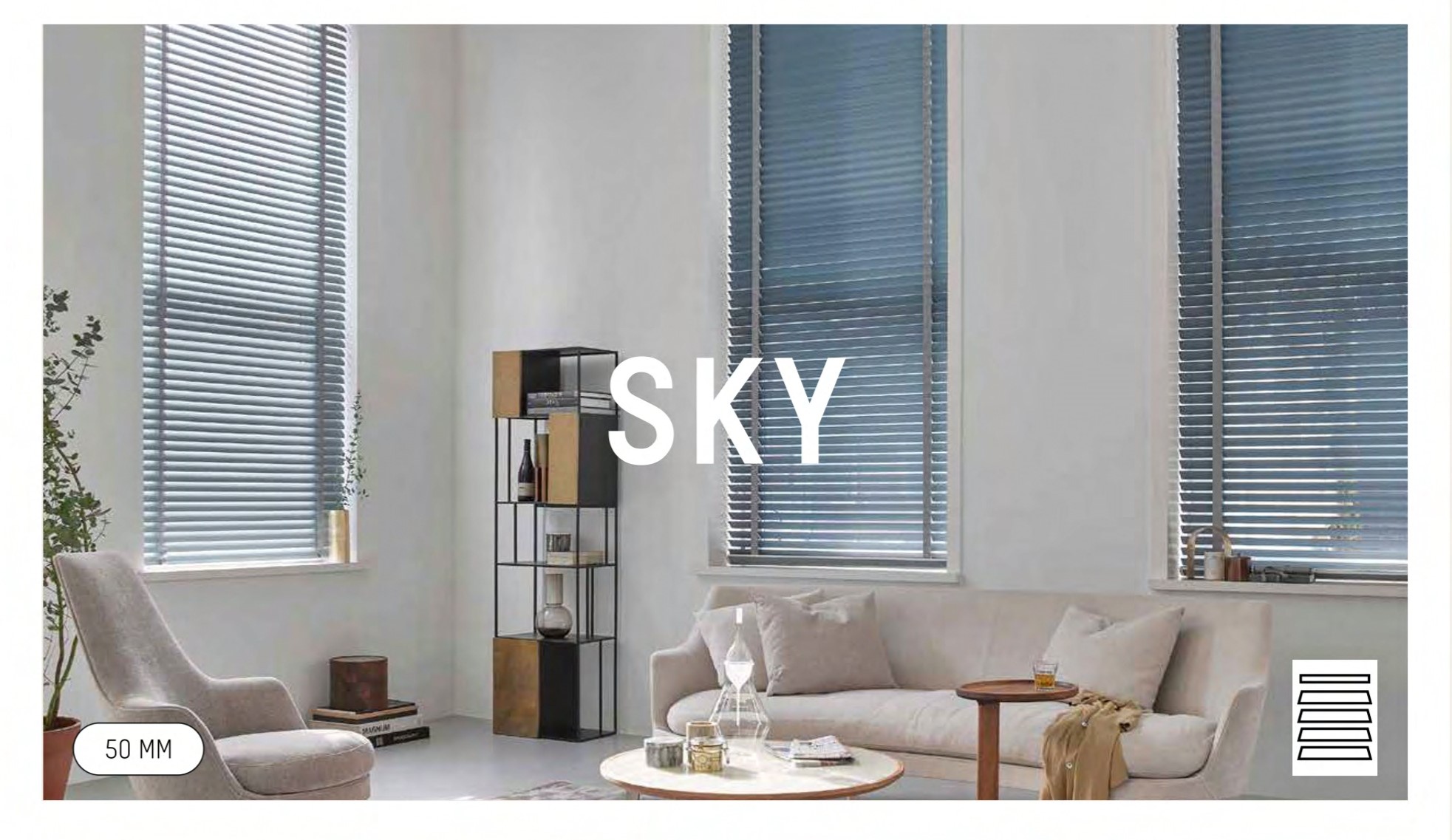 Mac Metal Venetian Blind - Sky 25mm Collection