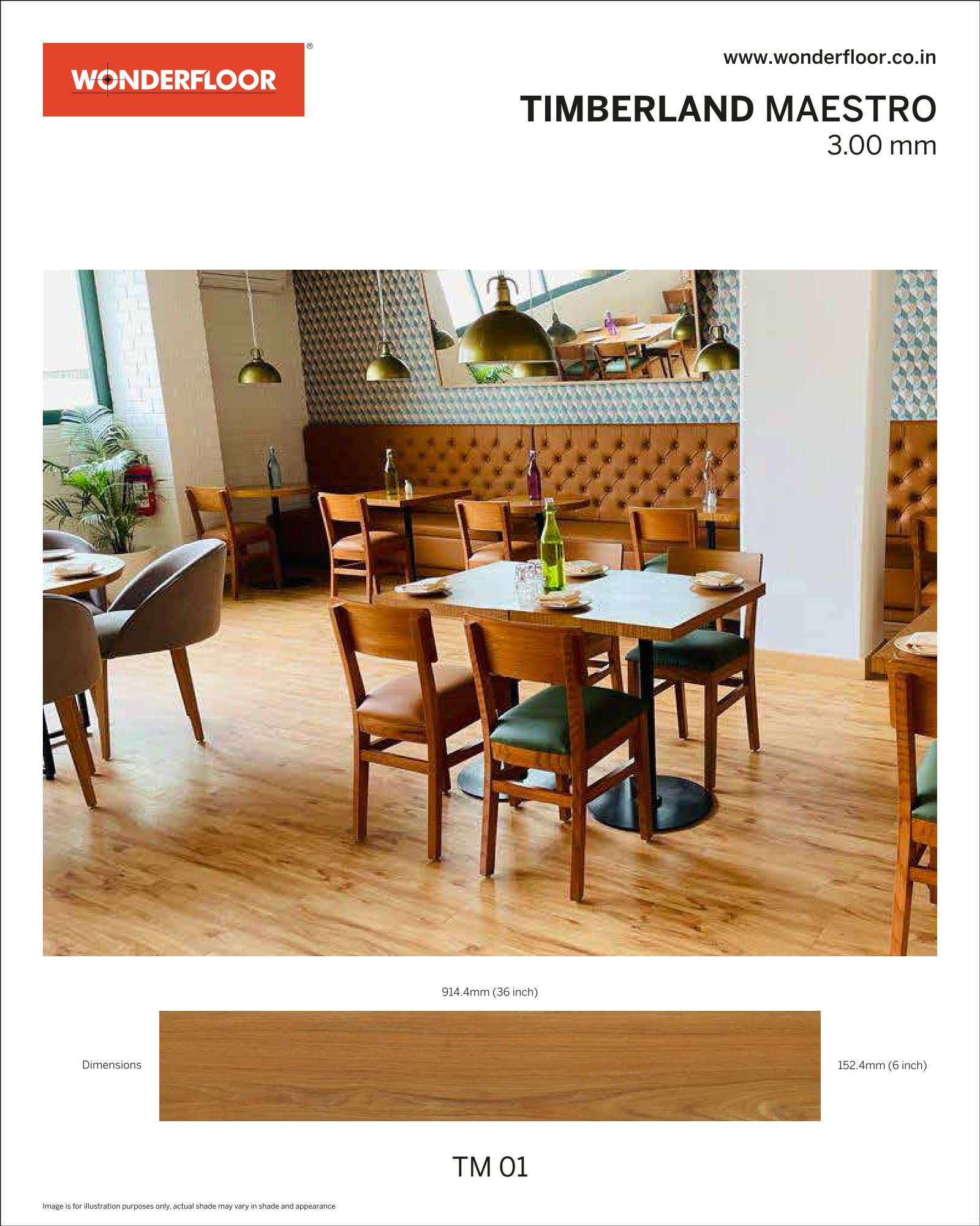 TM01-Wonderfloor Room View Maestro 3.00mm Vinyl Flooring
