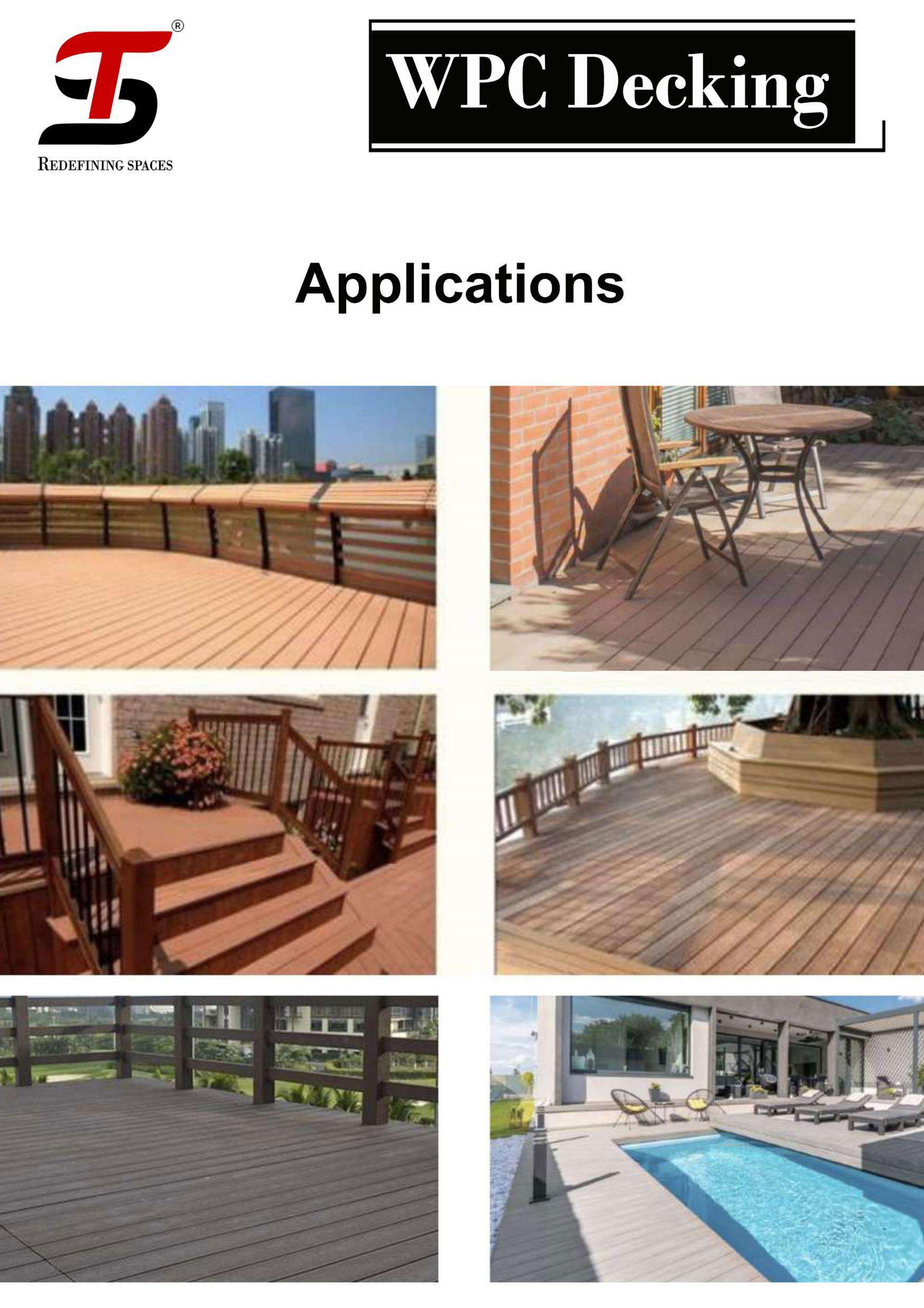Durable ST HOMECRAFT WPC Decking for Outdoor Spaces