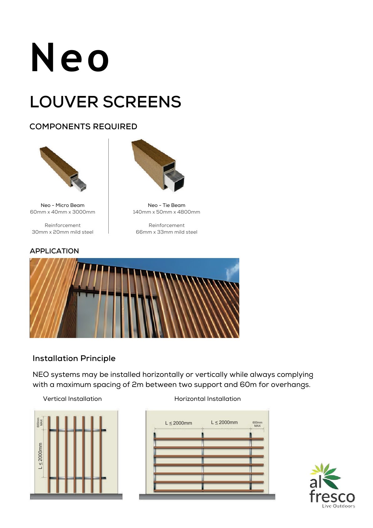 Wonderwood Neo LOUVER SCREENS– Stylish & Durable Outdoor Shade