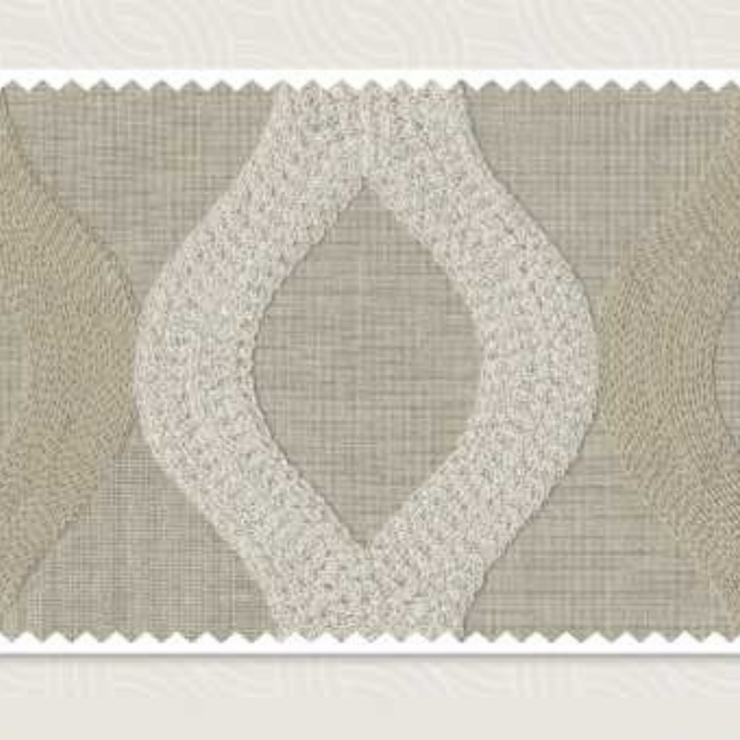 WOKHA BAY0002 Bayana Embroidery Fabric - Elegant Upholstery Choice