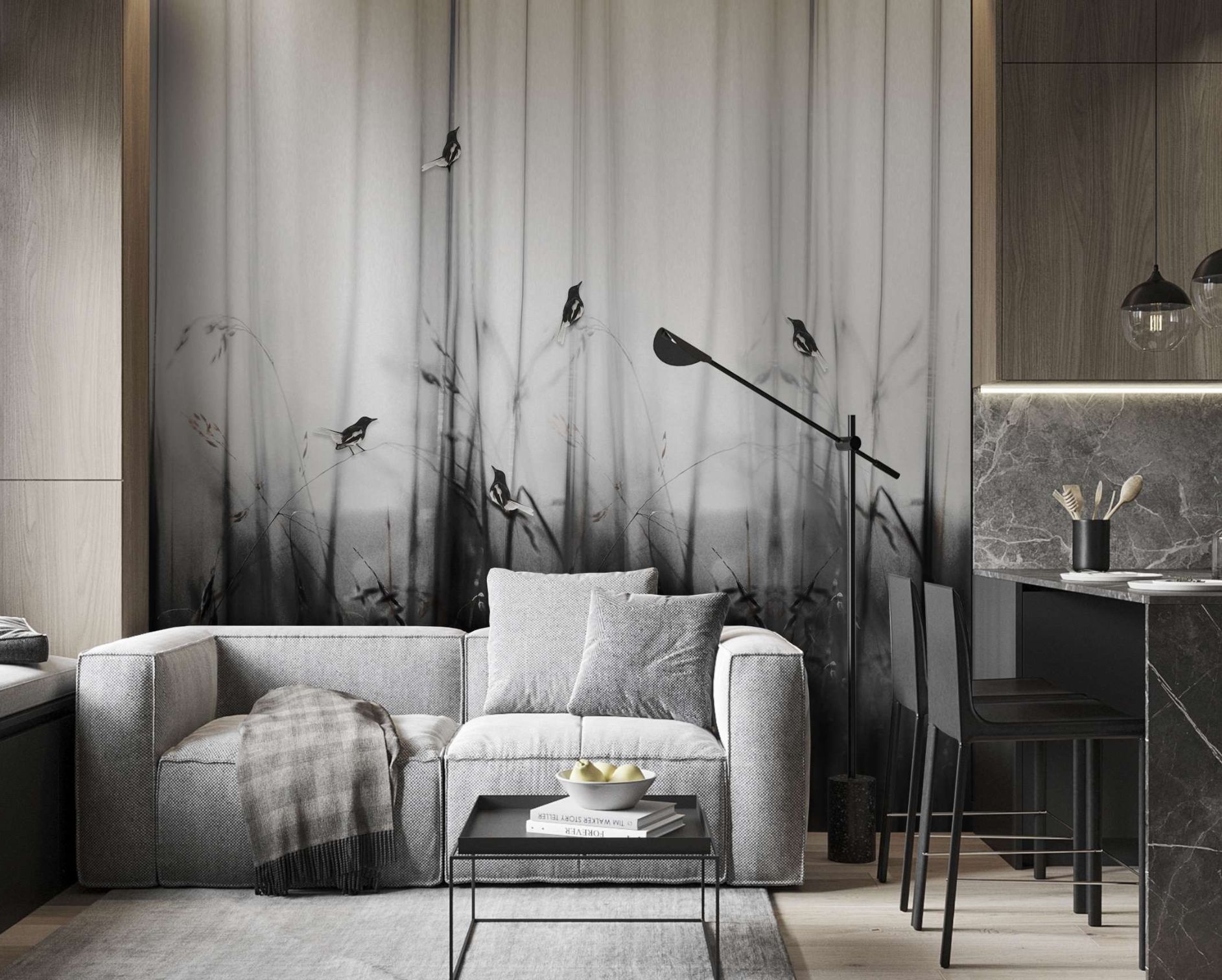 Alkemi Charcoal Customized  Wallpaper | Ch23063