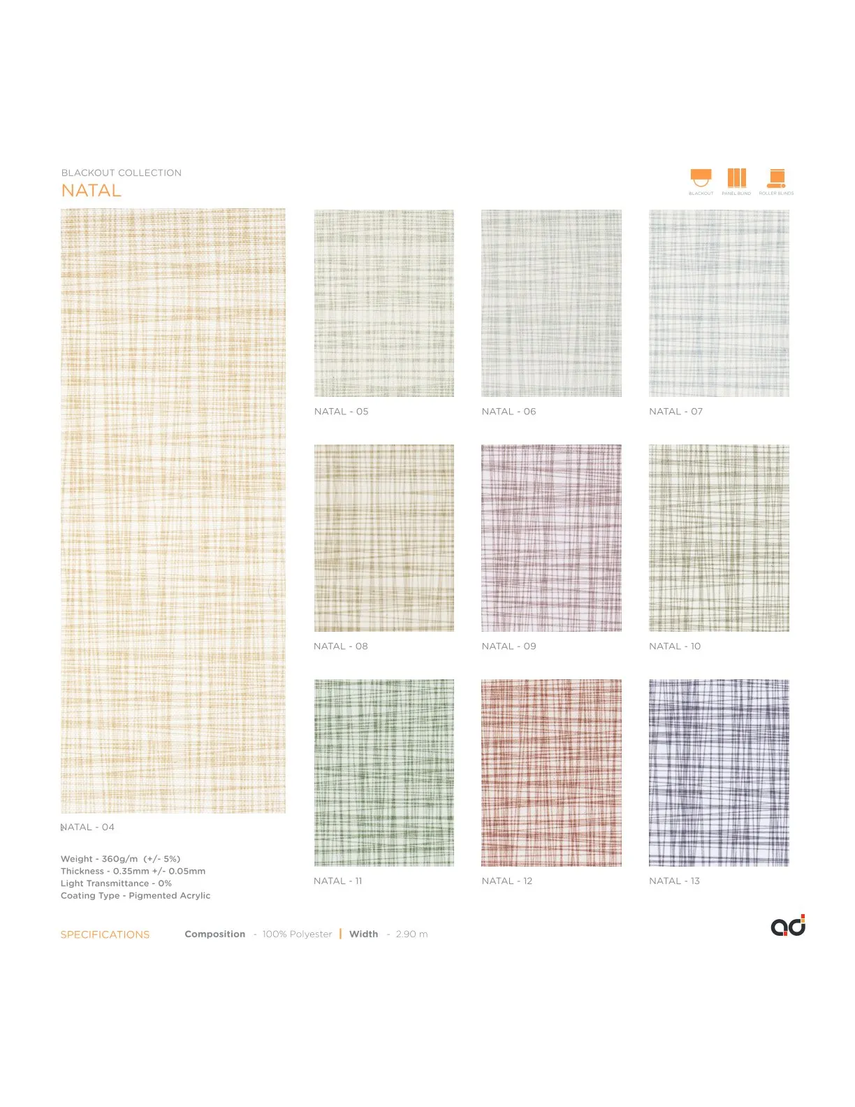 AD Cortina Collection Vol-2 Blackout Curtains NATAL