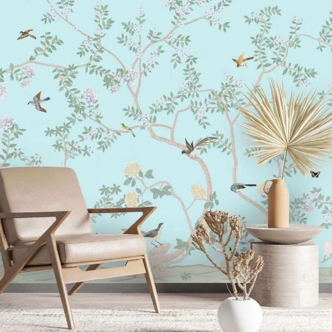 Paradise In Bloom: Tropical Custom Wallpaper Collection