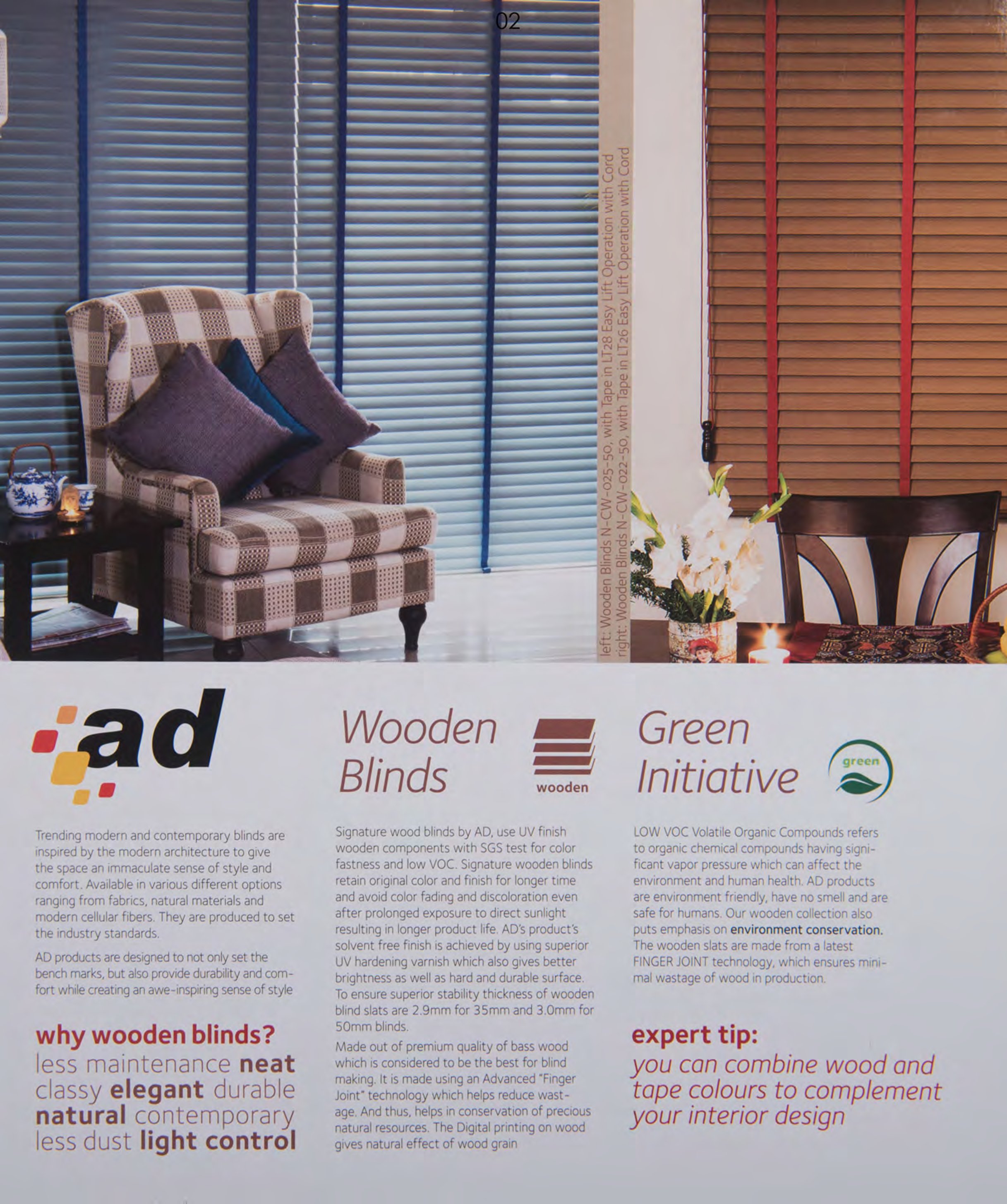 AD Signature Wooden Blinds – Elegant & Durable 02