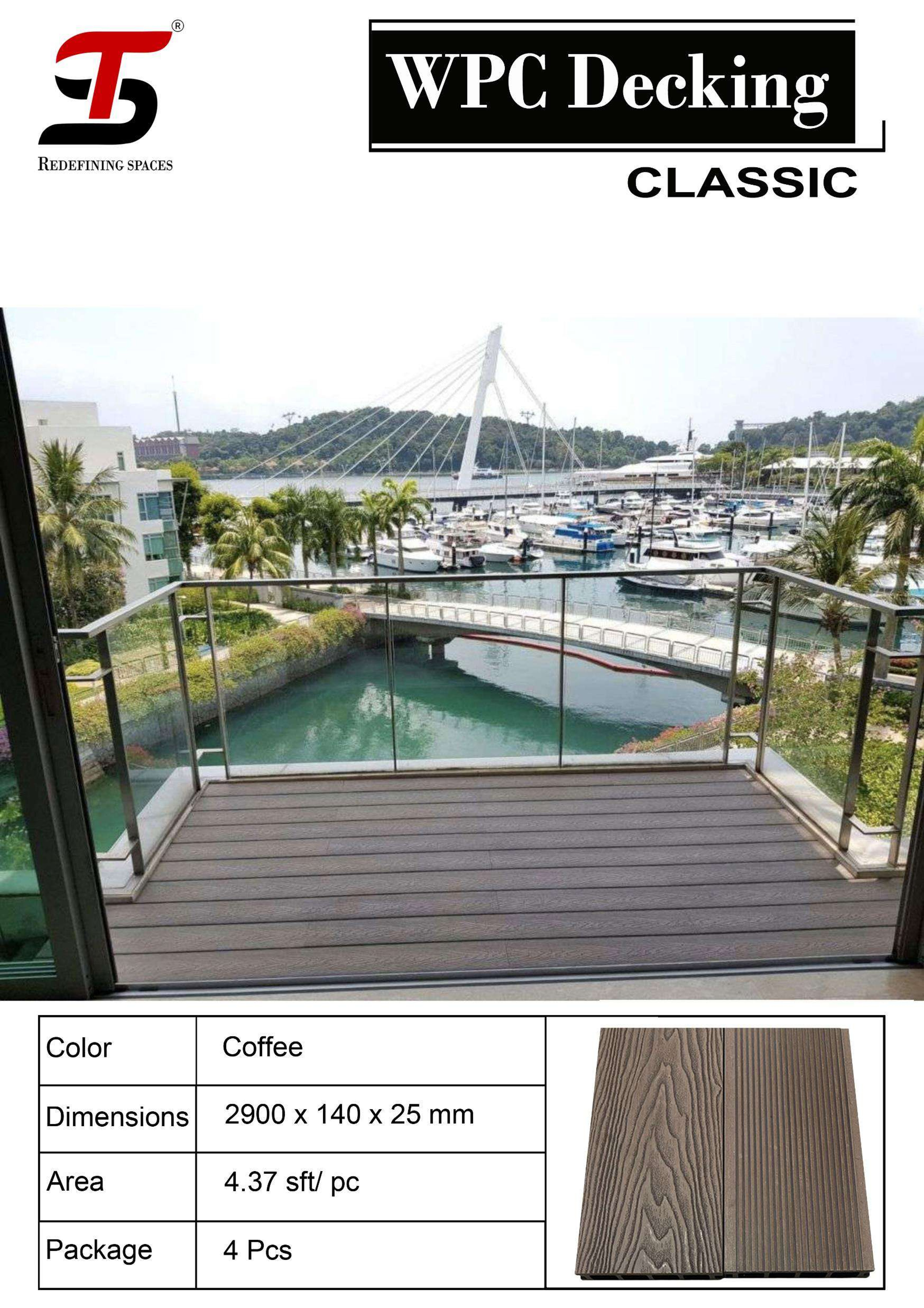 ST HOMECRAFT Classic WPC Decking – Durable & Stylish