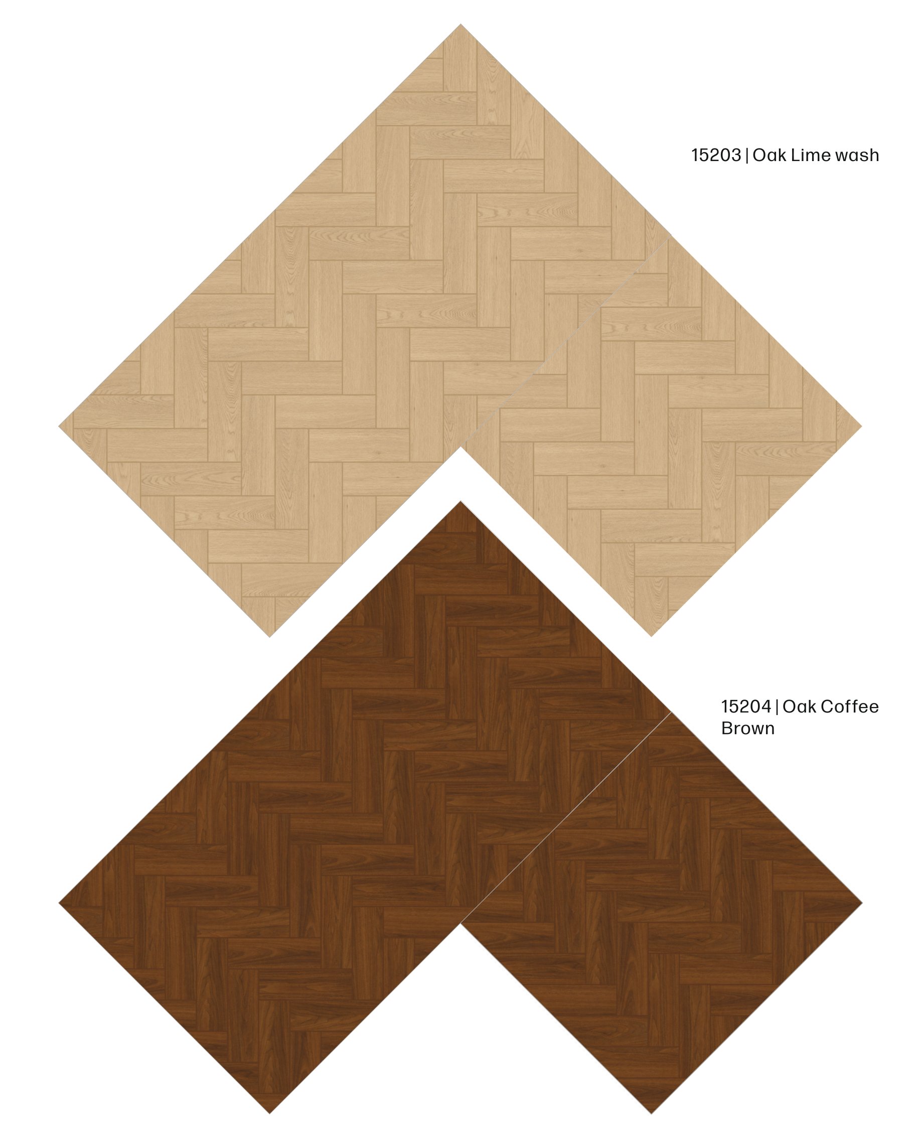Defloors Surya Herringbone Oak lime wash 15203 12MM