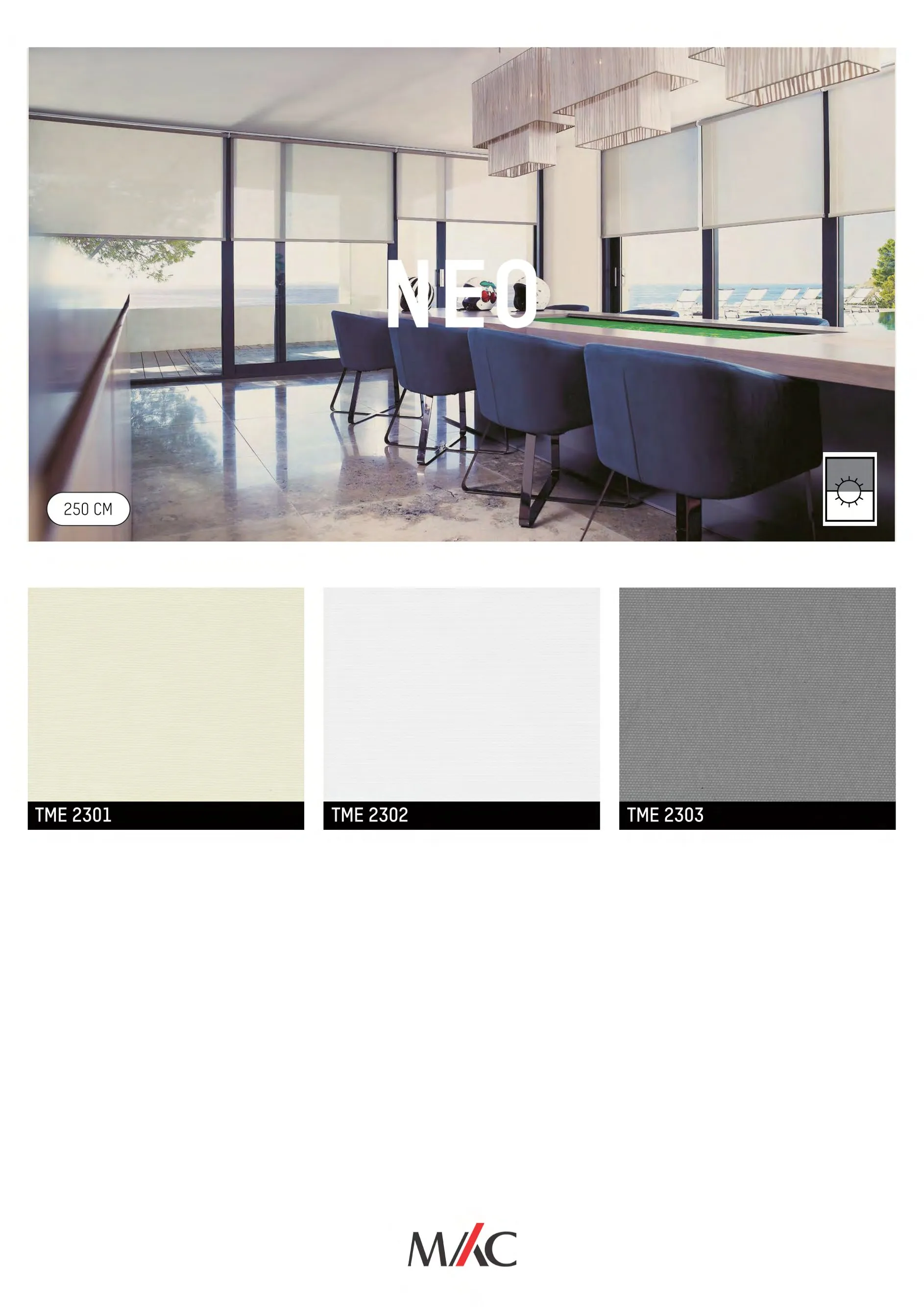 Mac Translucent Blinds NEO – Soft Light & Privacy