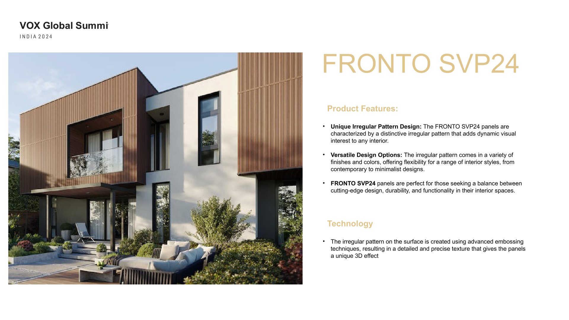 Vox Fronto SVP24 – Durable Ceiling & Wall Panels