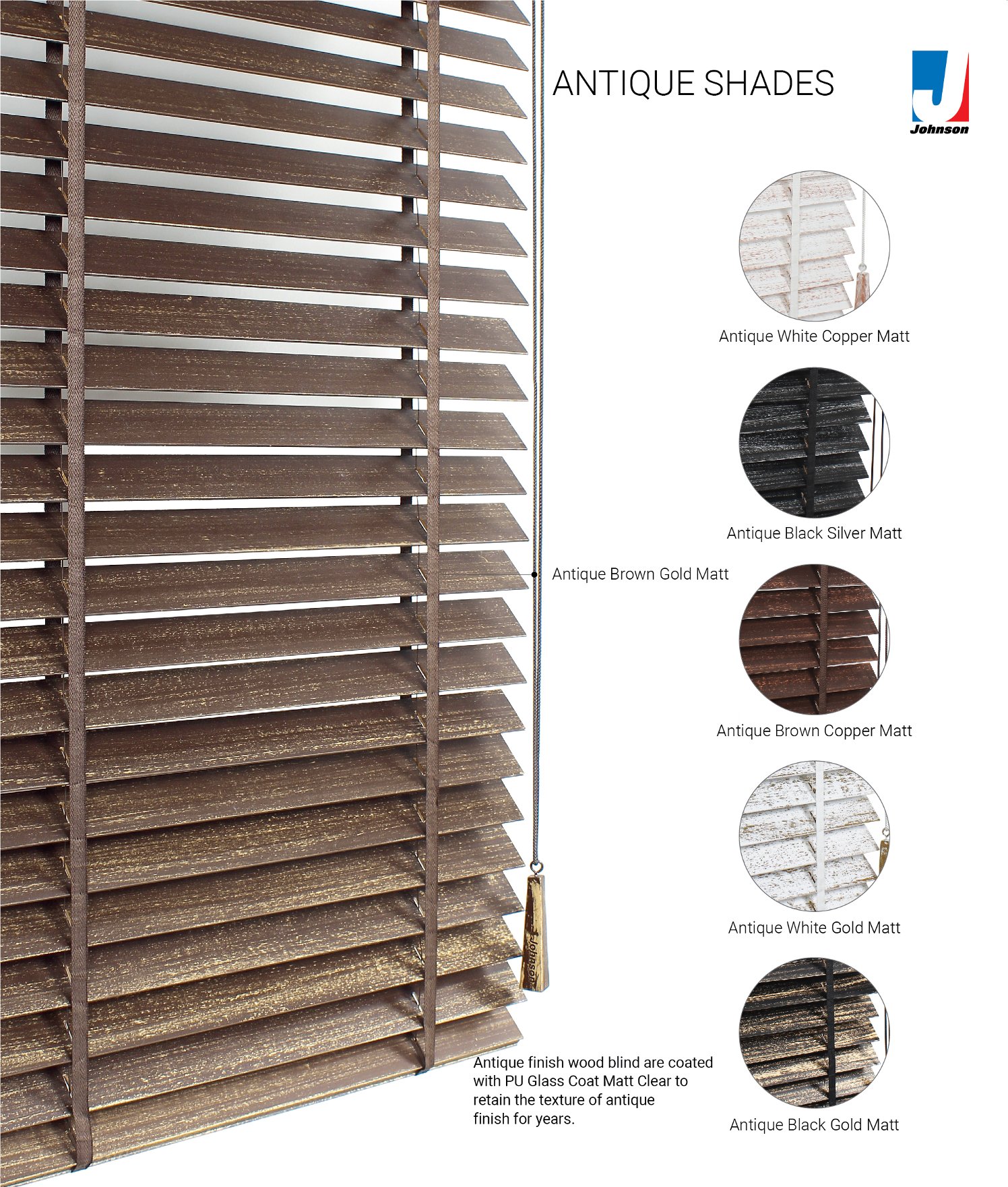 Johnson Wooden Window Blinds – ANTIQUE SHADES
