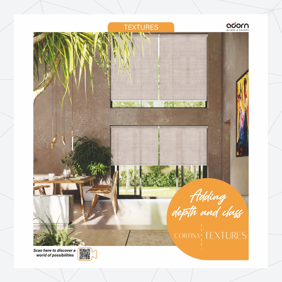 AD Cortina Collection Vol-3 Textures Roller Blinds