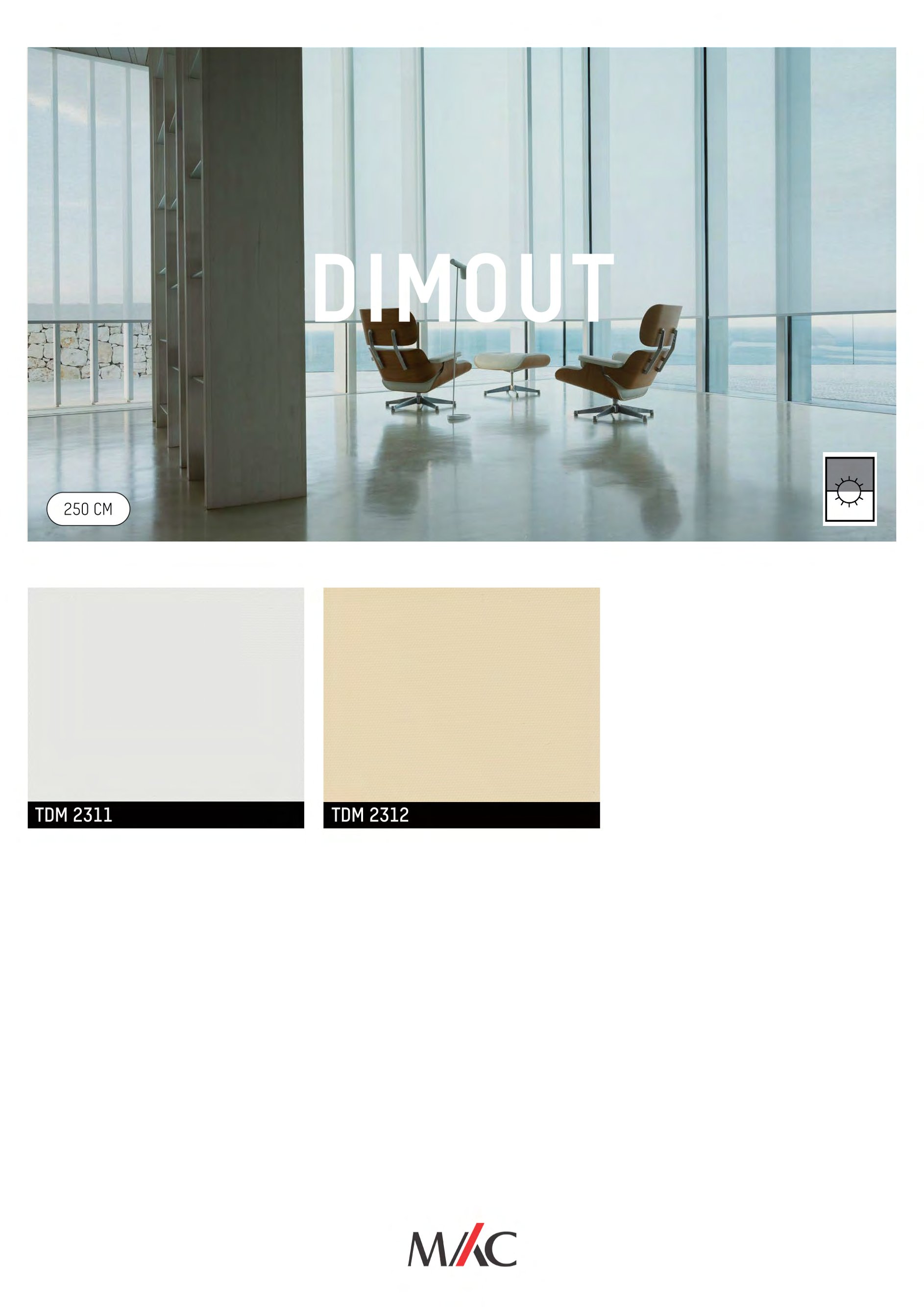 Mac Translucent Blinds DIMOUT – Soft Light & Privacy