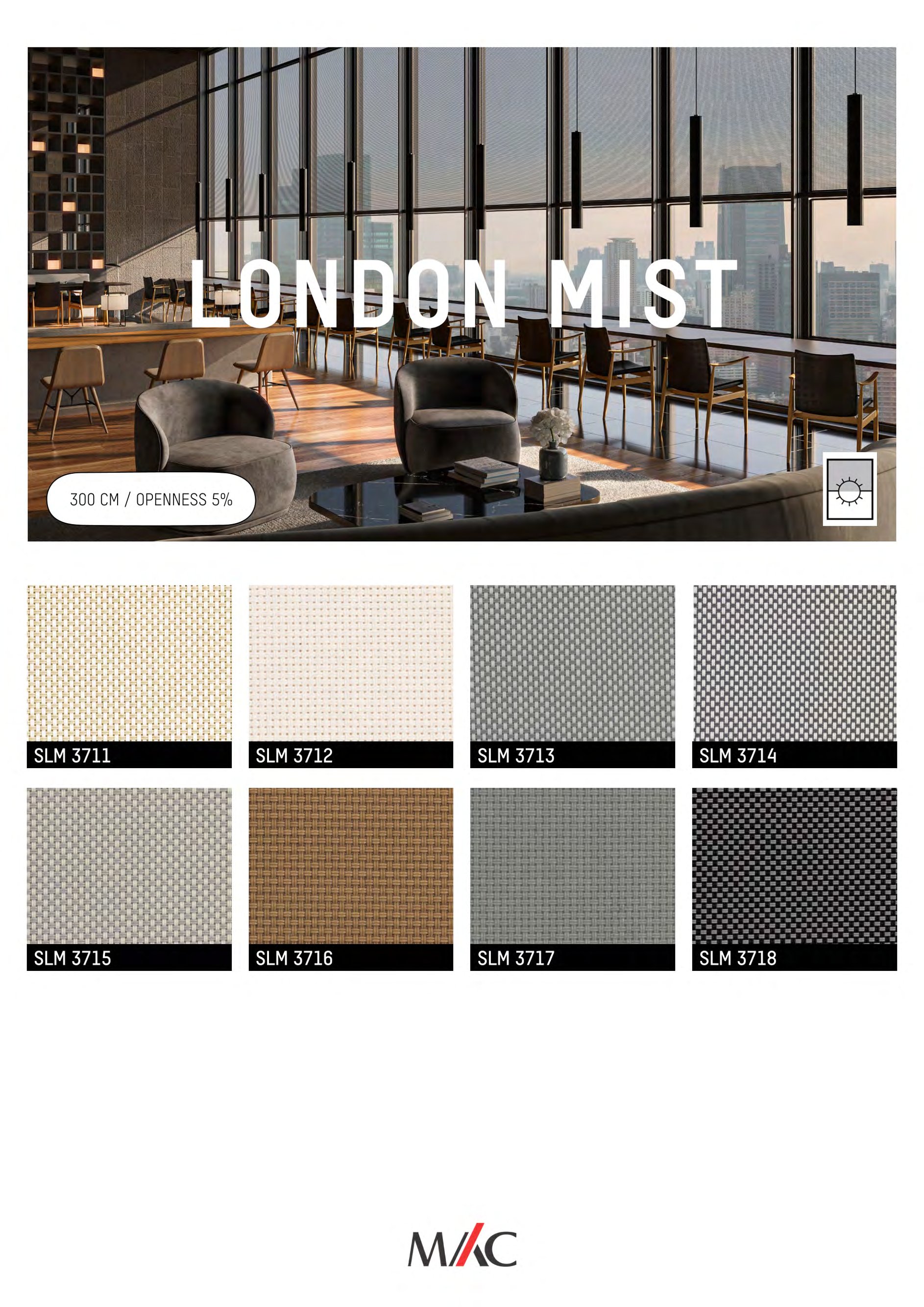 Mac Screen Blinds London Mist – Anti-Glare Privacy Shield