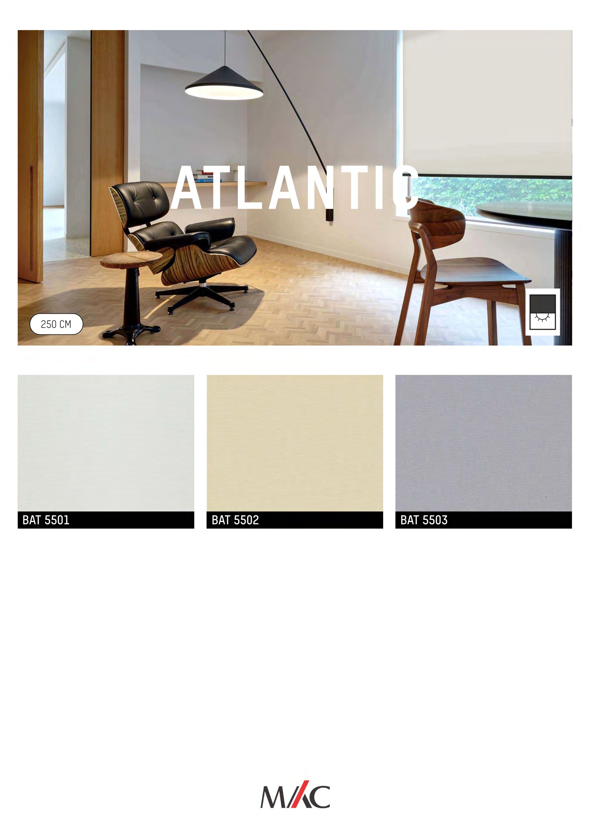 Mac Blackout Blinds ATLANTIC – Full Light Control