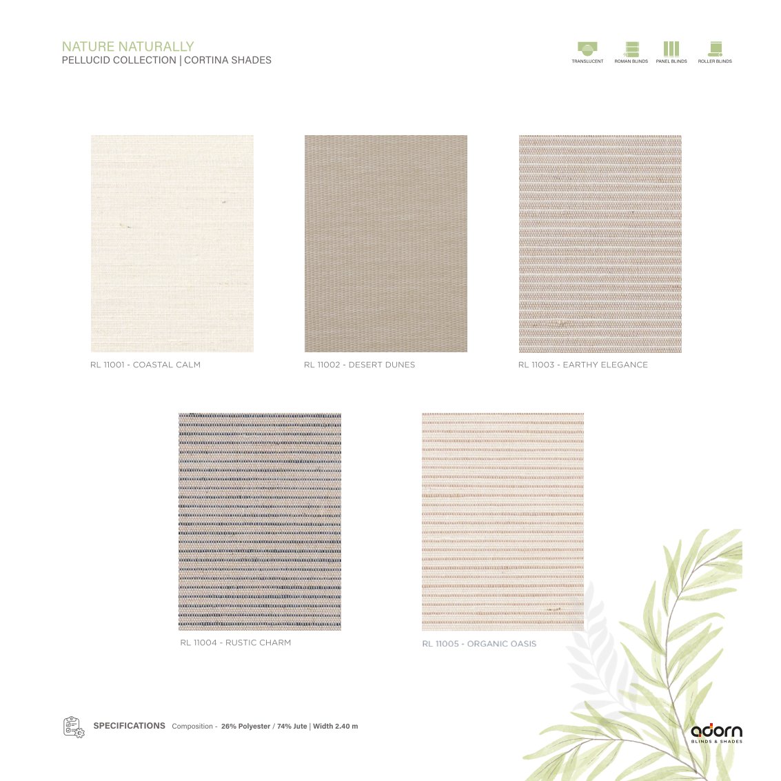 AD Cortina Collection Vol-1 – Elegant & Timeless Designs NATURE  NATURALLY