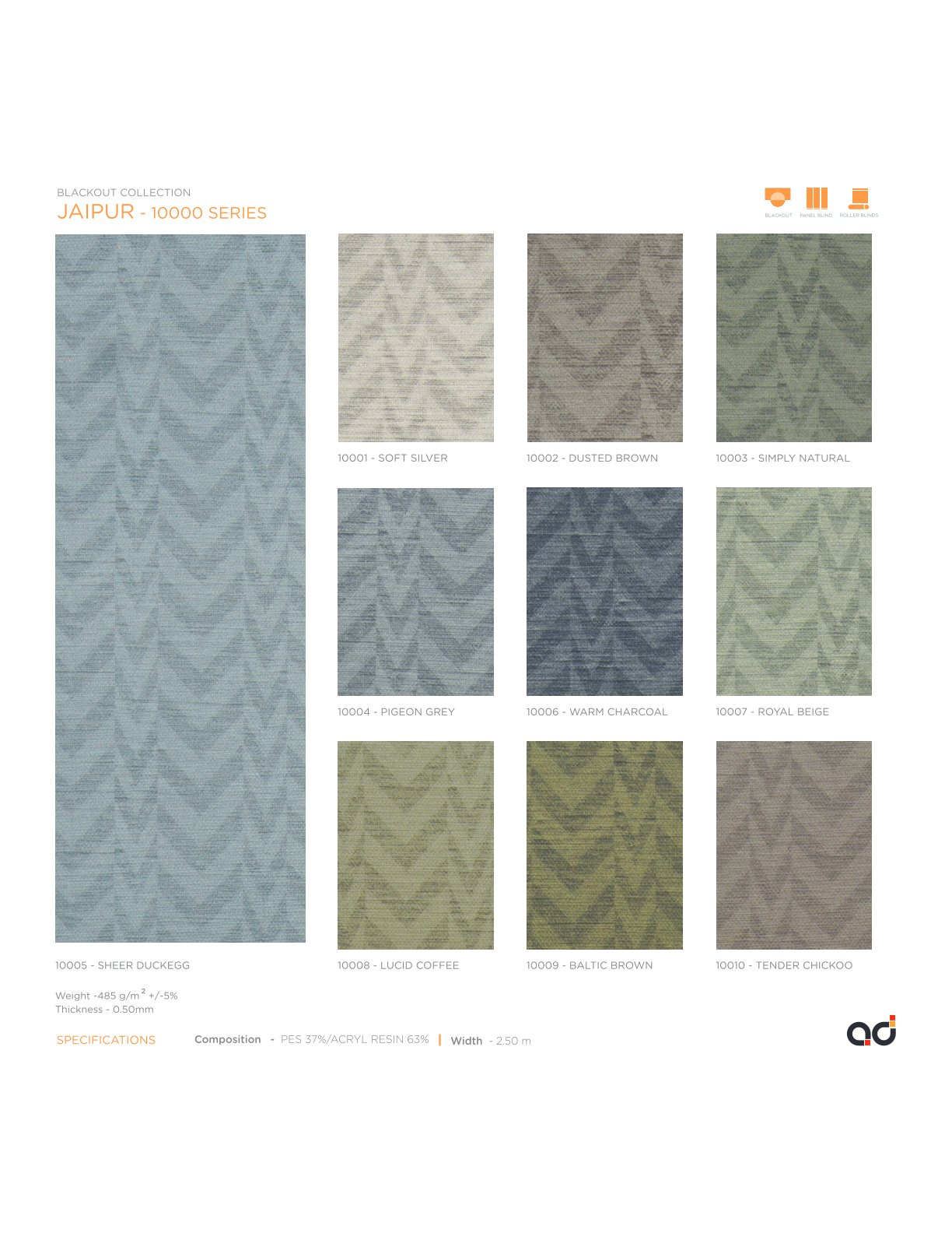 AD Cortina Collection Vol-2 Blackout Curtains Jaipur 10000 series