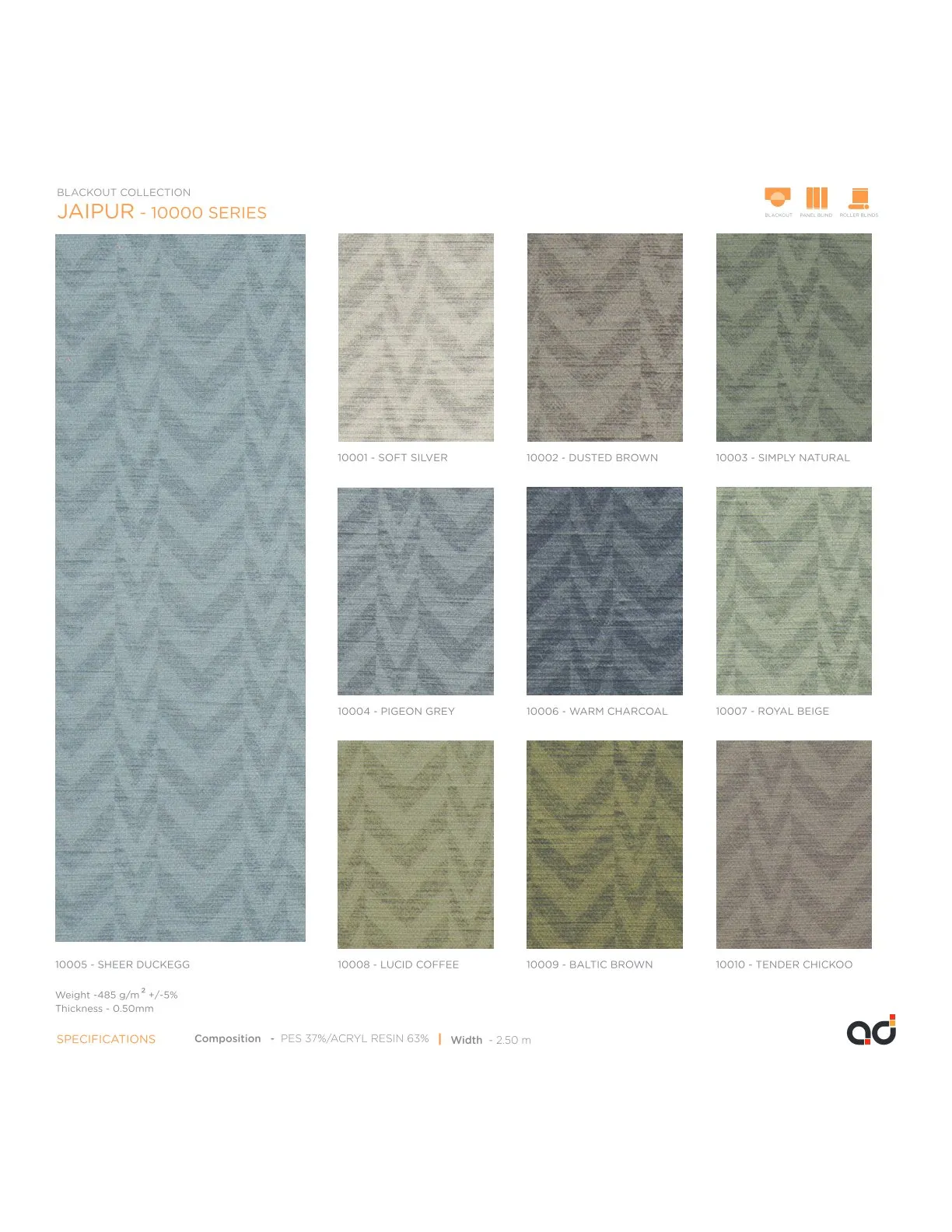 AD Cortina Collection Vol-2 Blackout Curtains Jaipur 10000 series