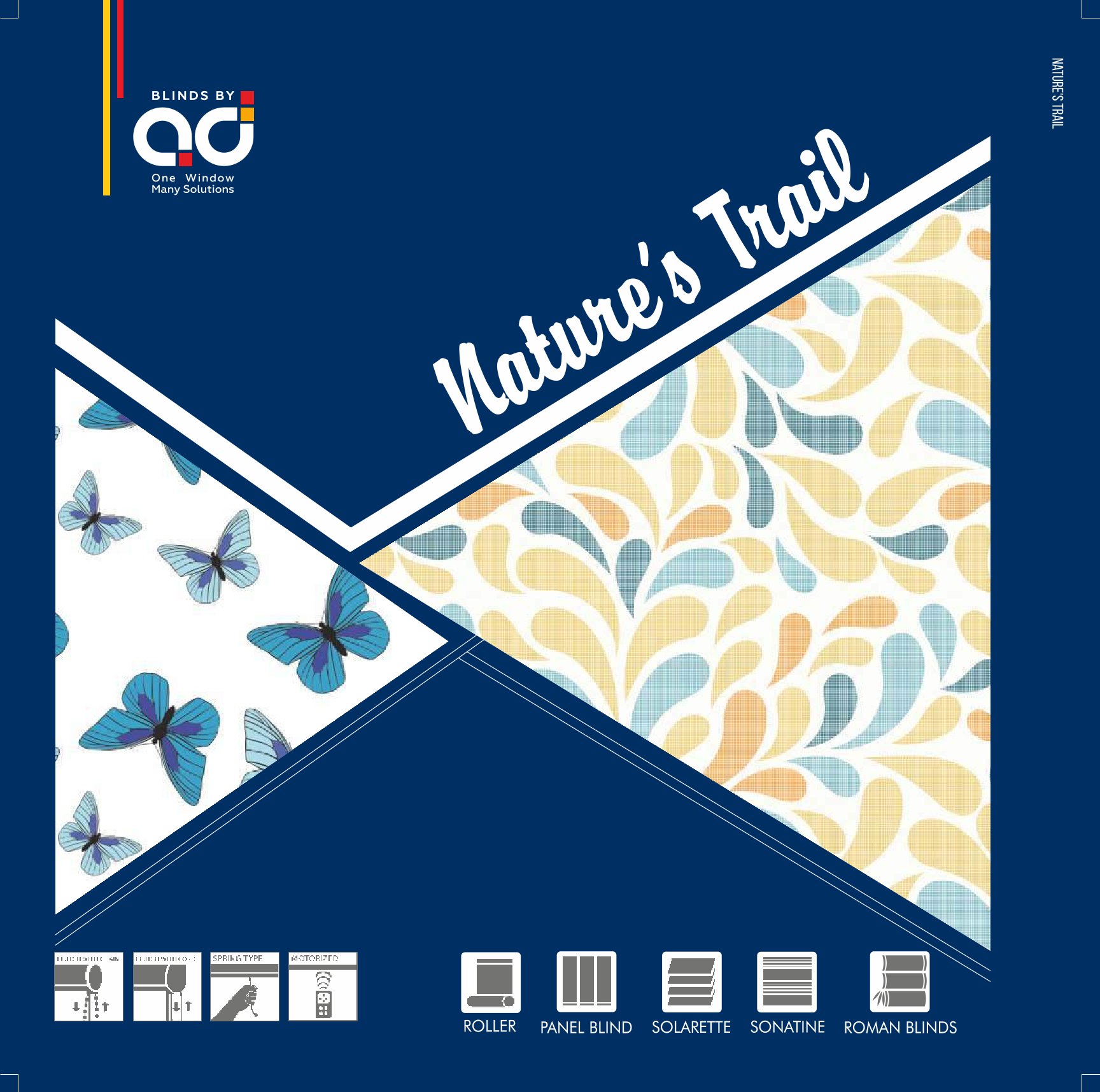 AD Roller Blinds – Nature's Trail Printed Design