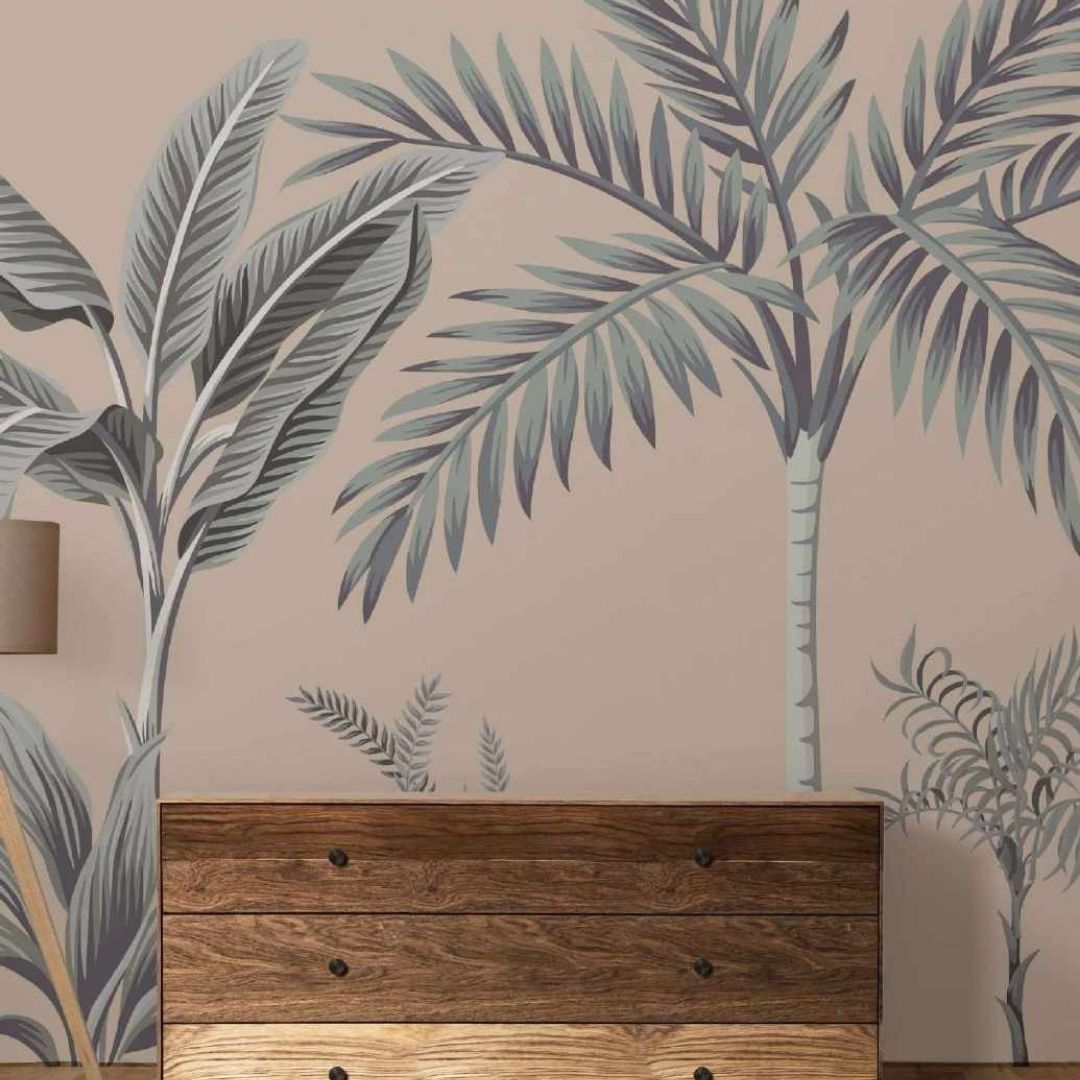 Soothe Tropical Custom Wallpaper - Exquisite & Personalized Designs