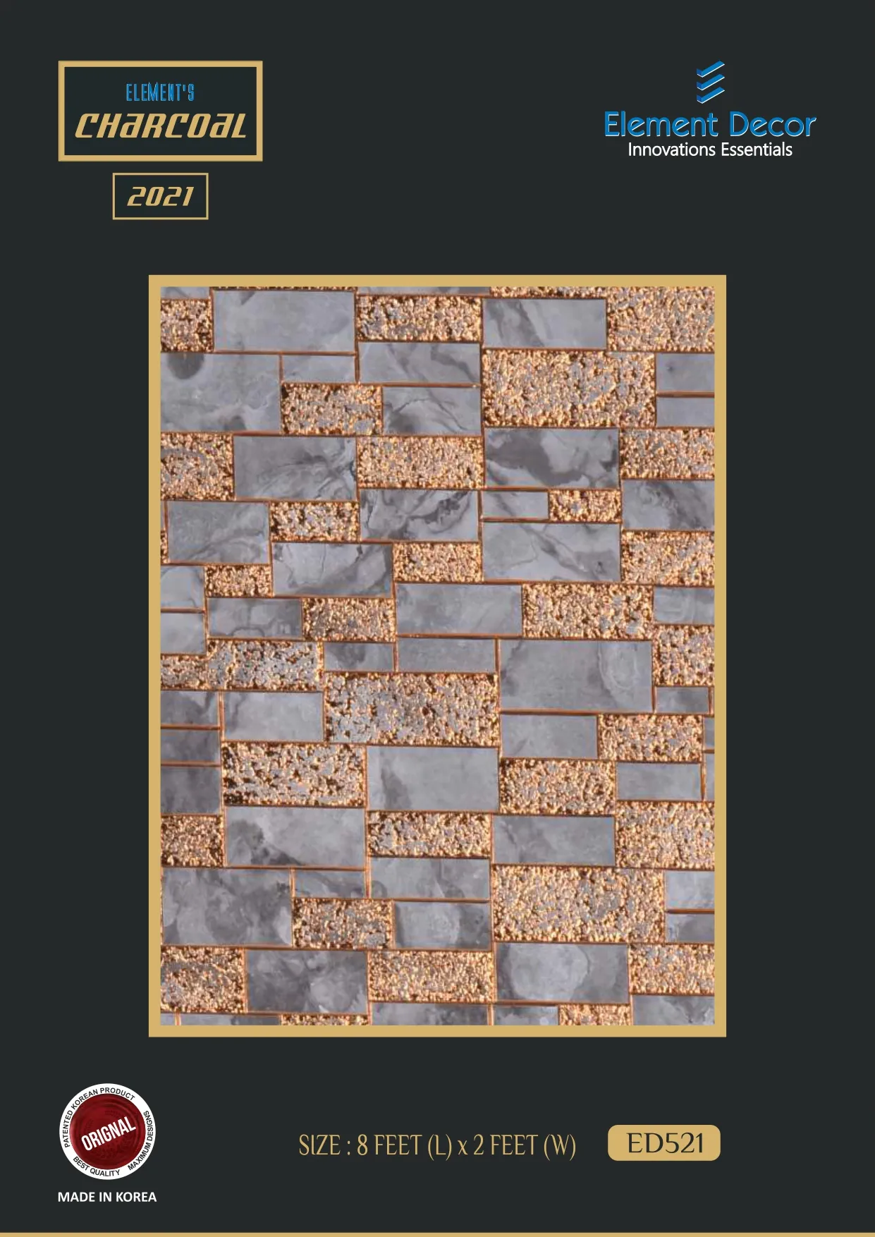 ED Charcoal 521 Charcoal Wall Louver - Efficient Ventilation Solution