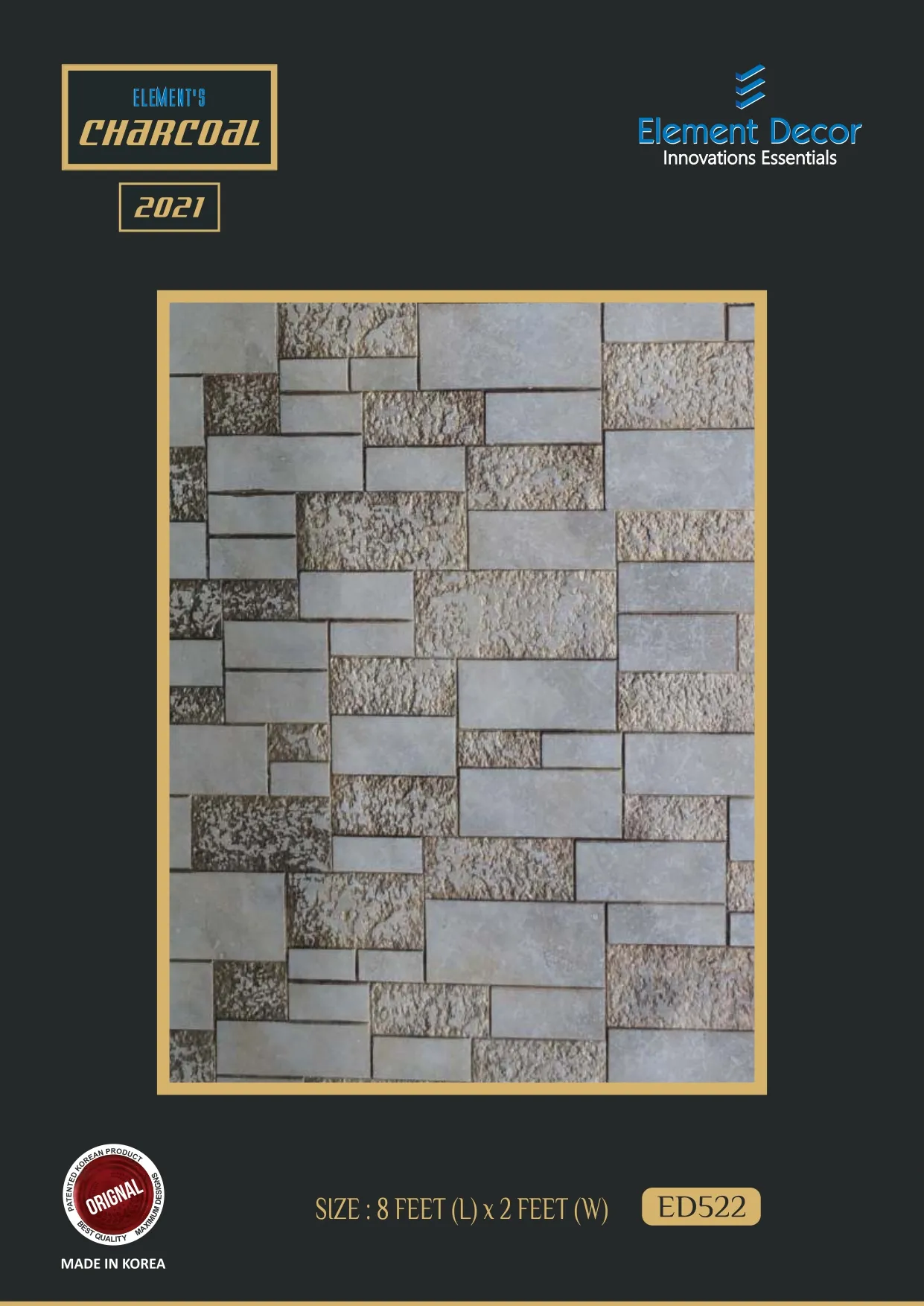 ED Charcoal 522 Charcoal Wall Louver - Effective Ventilation Solution