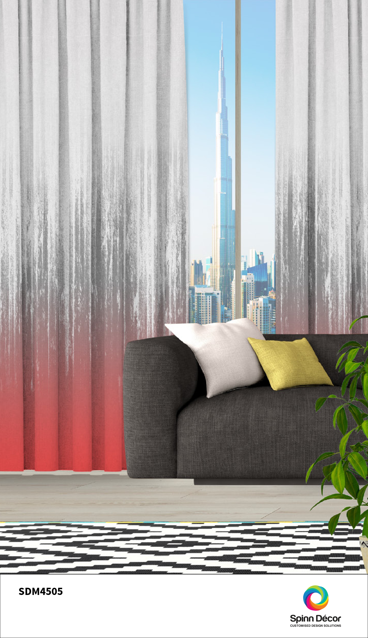 Customized Curtains - Spin Decor | SDM 4505