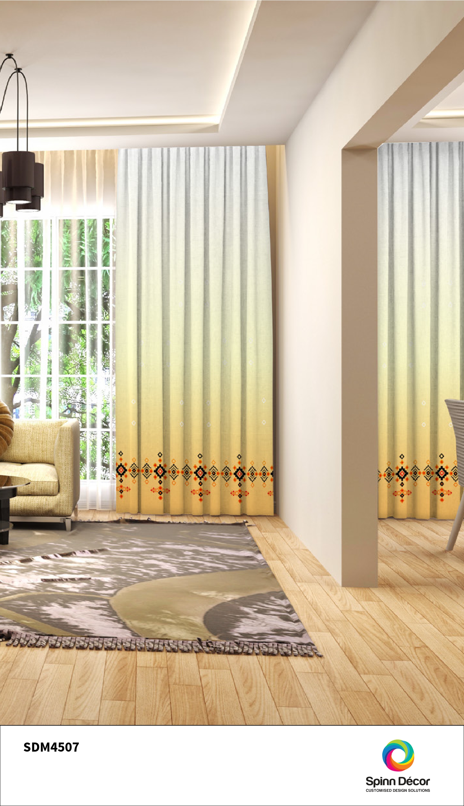 Customized Curtains - Spin Decor | 4507