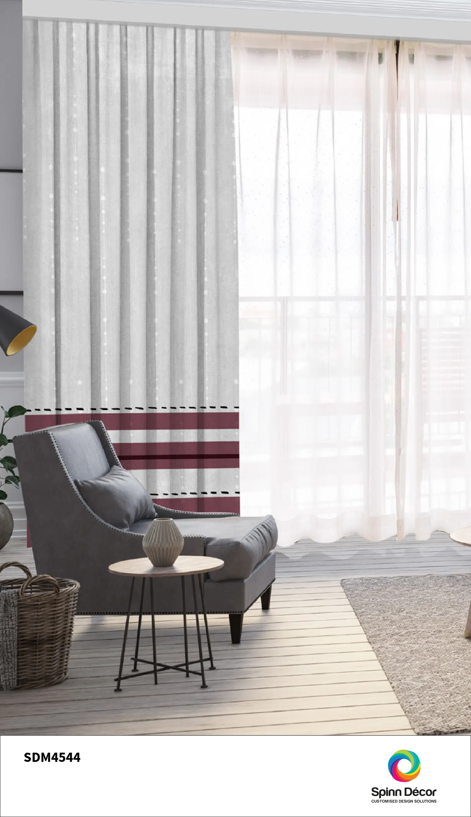 Customized Curtains - Spin Decor | SDM 4544