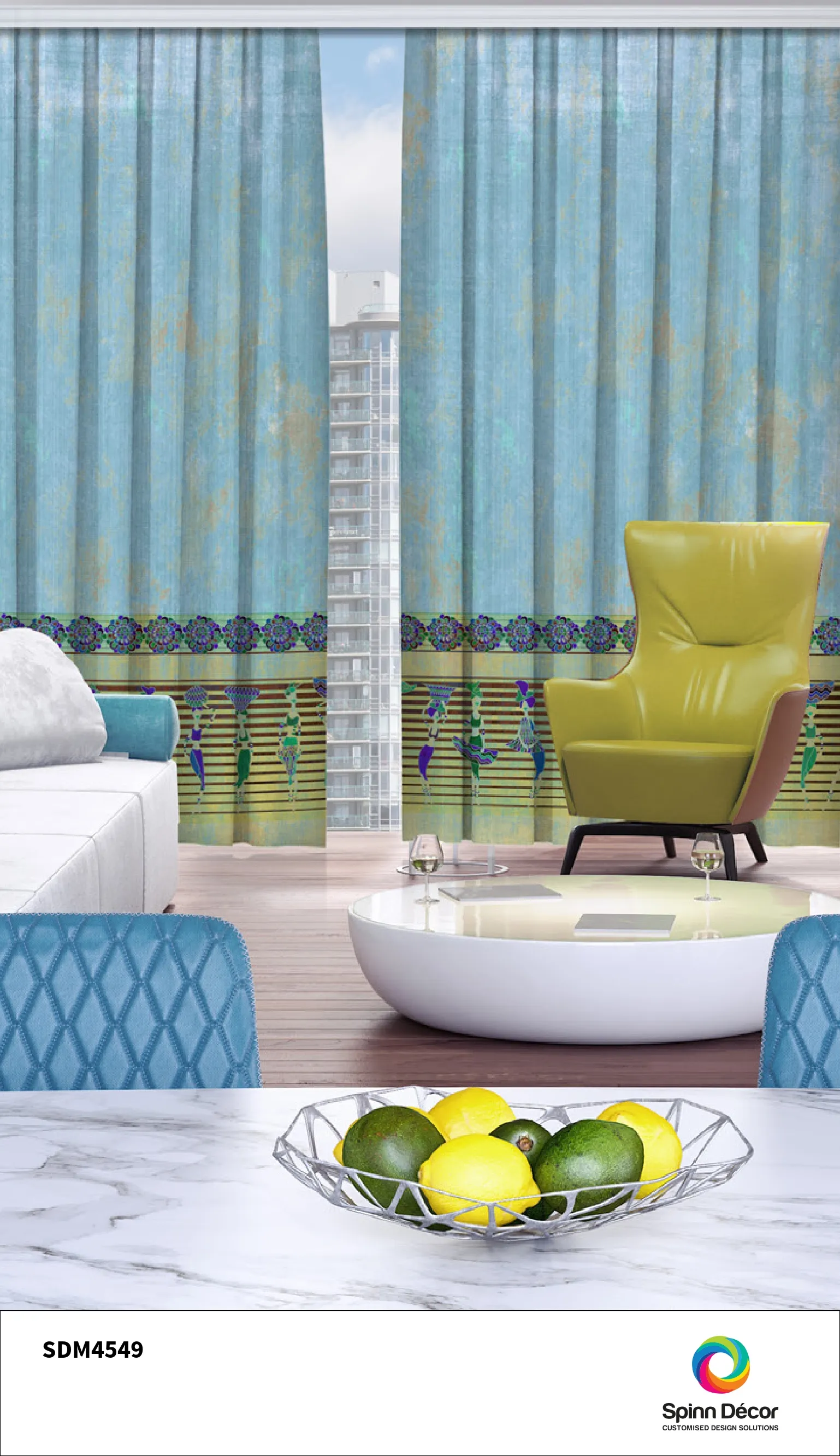Customized Curtains - Spin Decor | SDM 4549