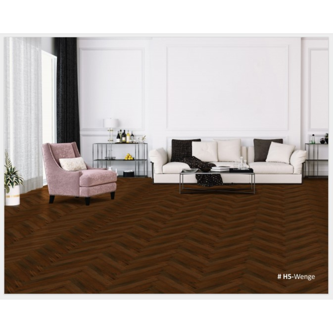 #H5 Wenge Herringbone Wooden Flooring - Premium Quality