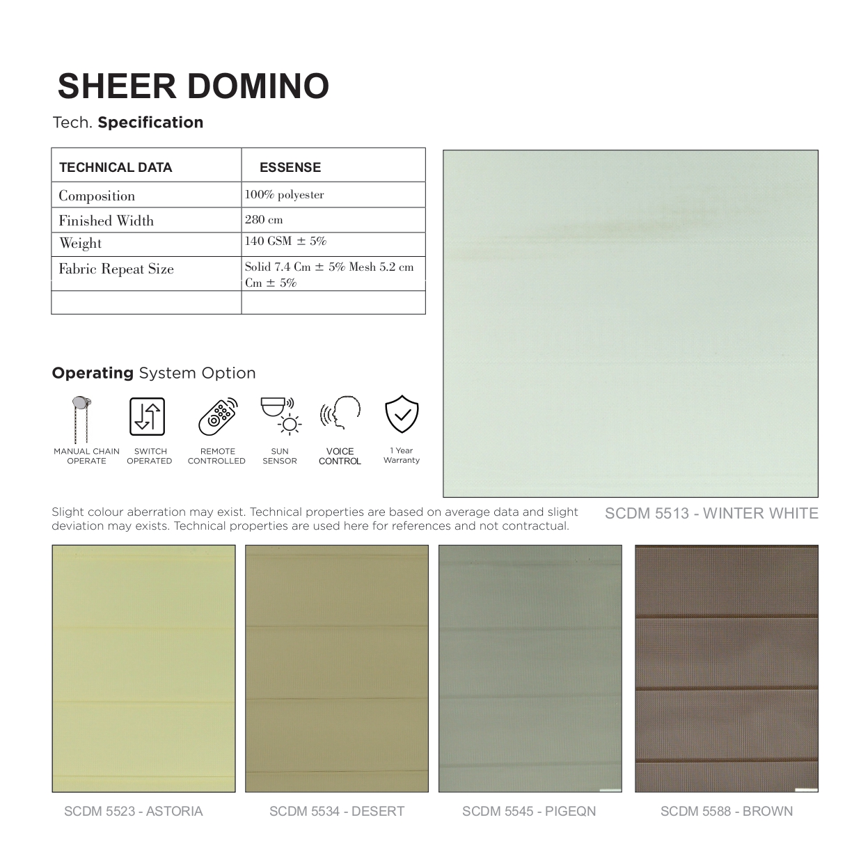 Vista Sheer Domino Zebra Blind